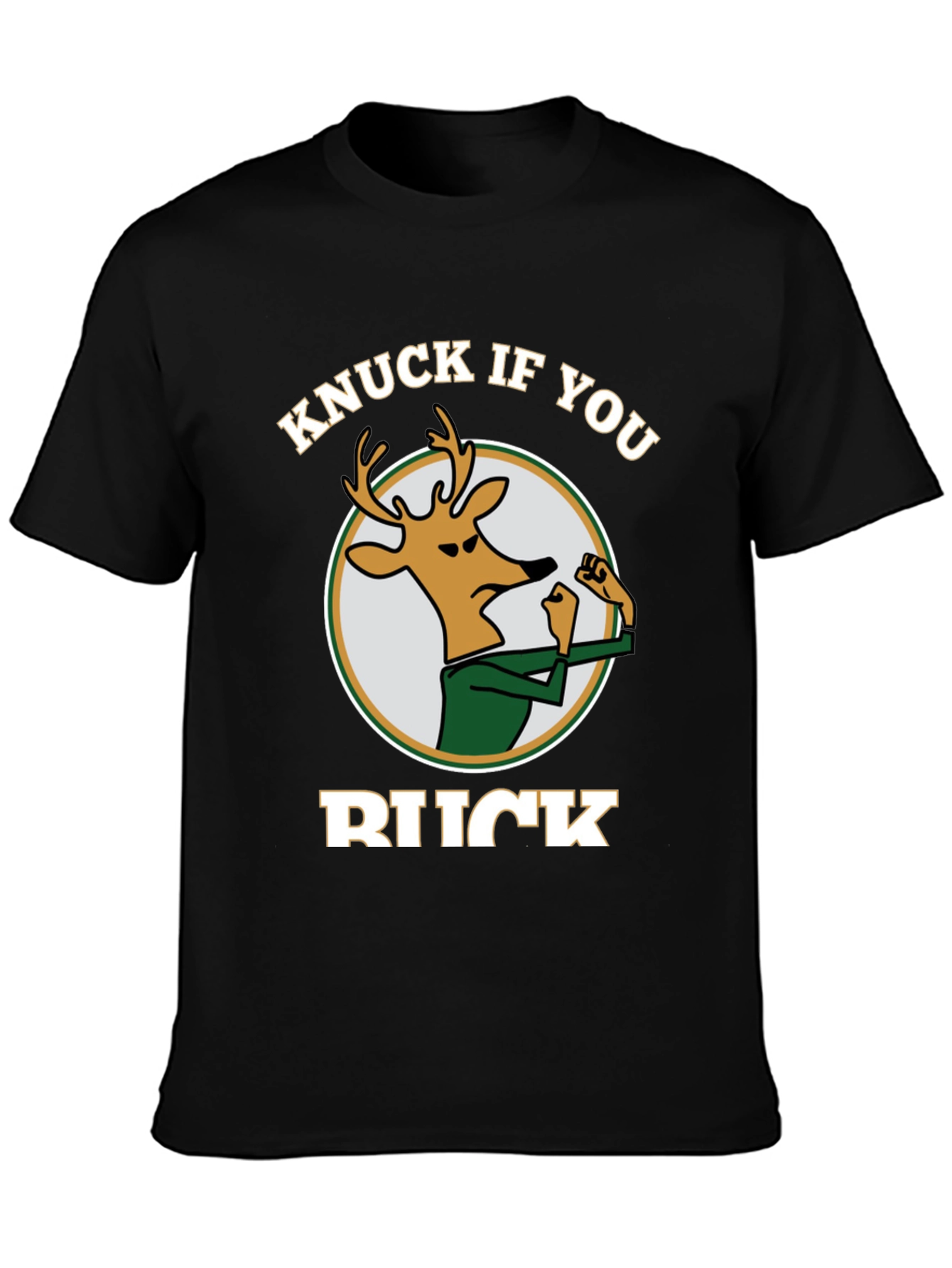 Black Knuck If You Buck Graphic Tee - Black Cotton view 3