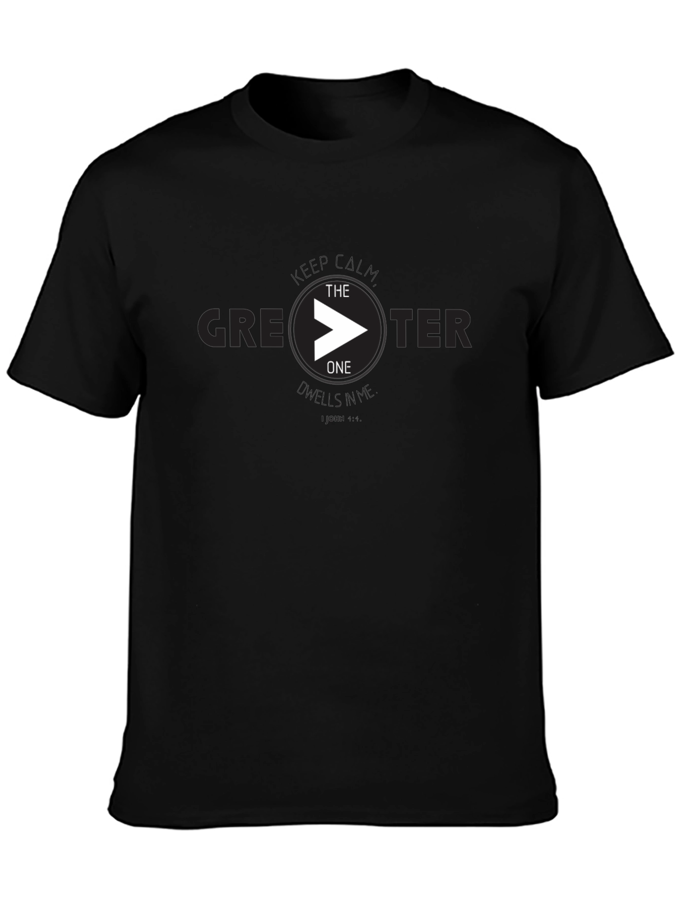 Black The Greater One Graphic Tee view 3