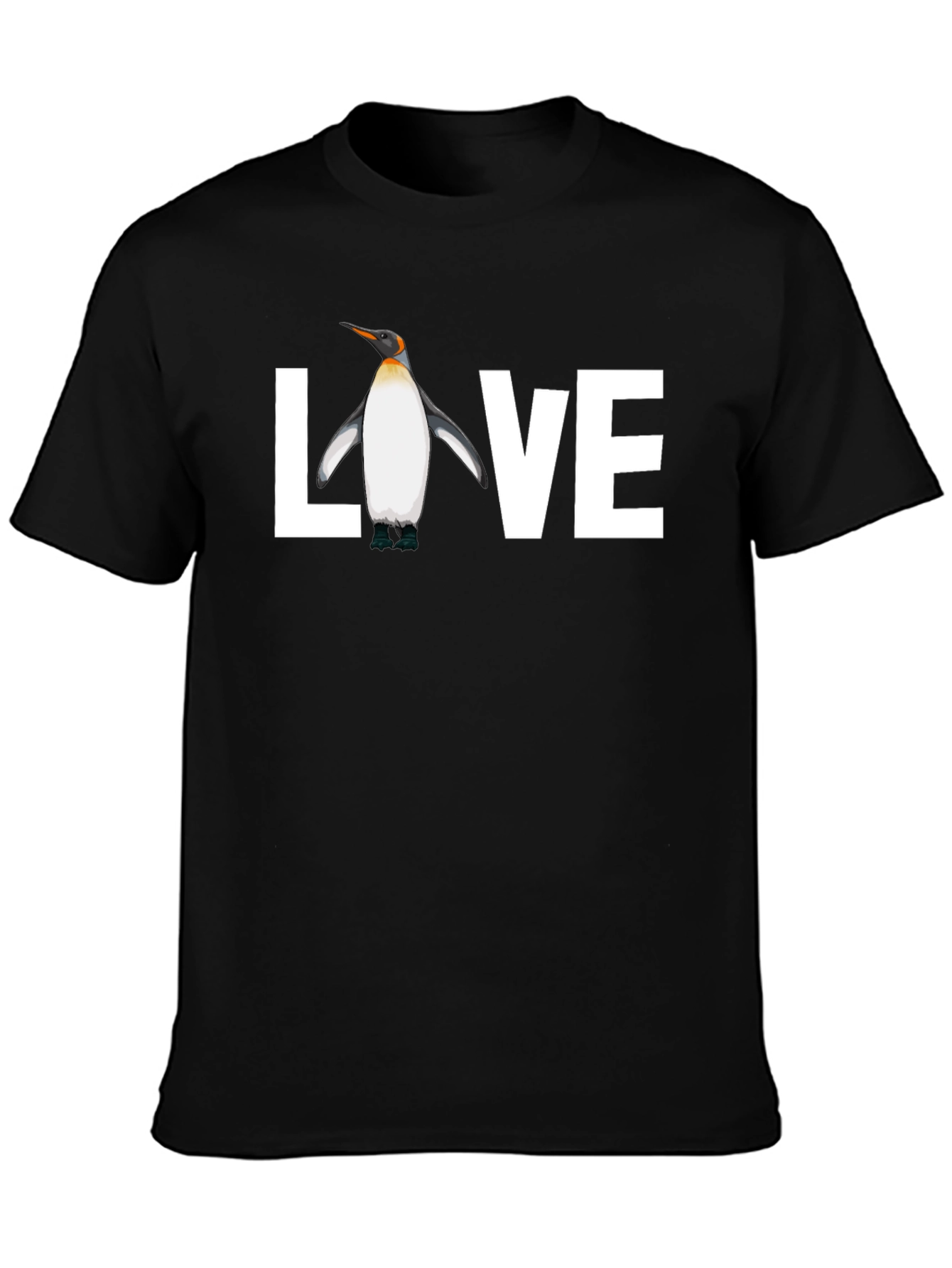 Black Penguin Love Graphic Tee - Black view 3