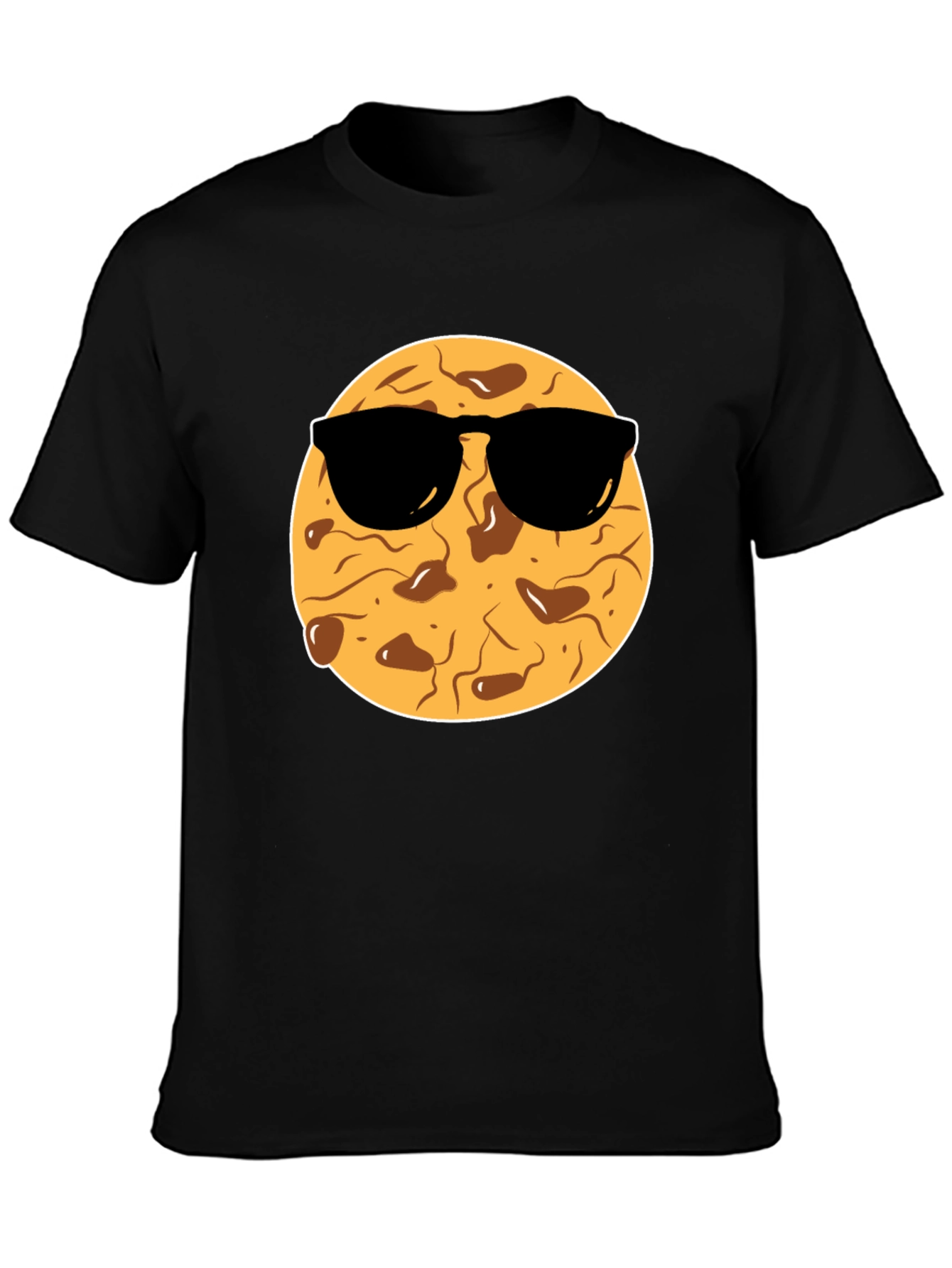 Black Cool Cookie Graphic Tee - Black T-Shirt view 3