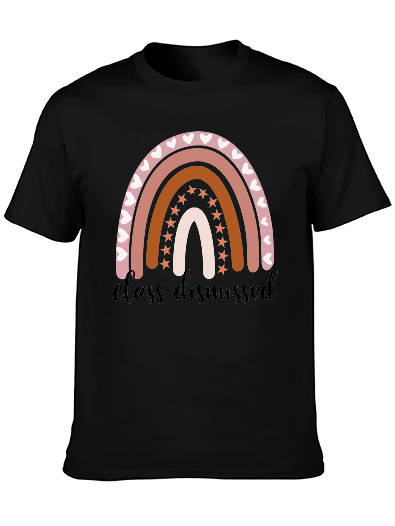 Black Class Dismissed Rainbow Graphic Tee view 3