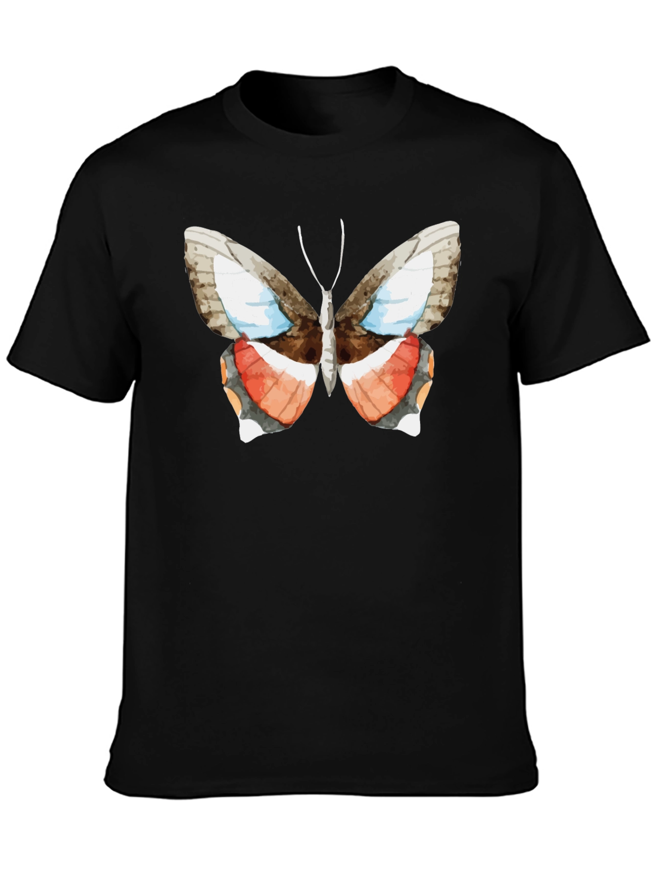Black Butterfly Graphic Tee - Nature Inspired Fashion view 3