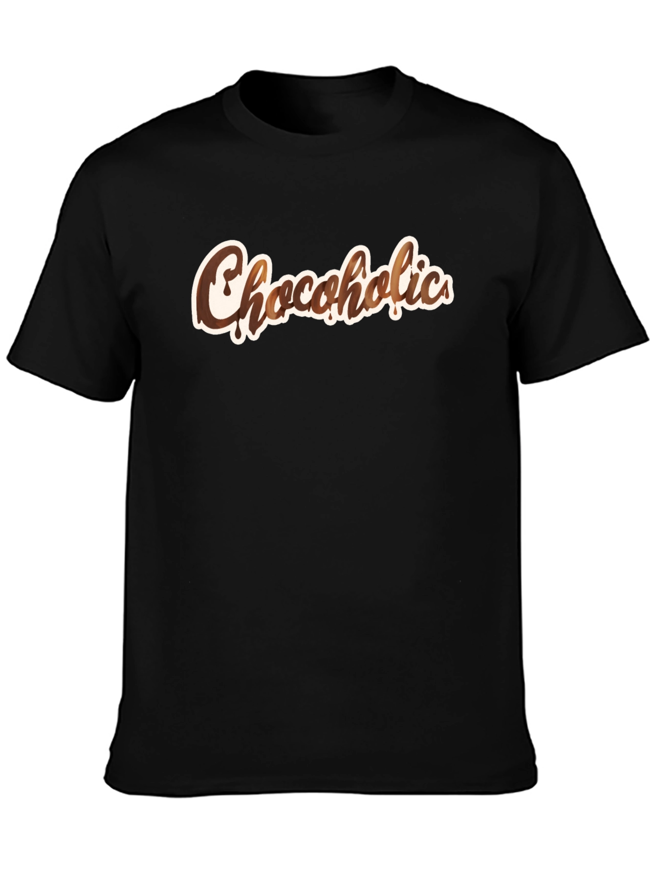 Black Chocoholics Black T-Shirt - Chocolate Lover Apparel view 3