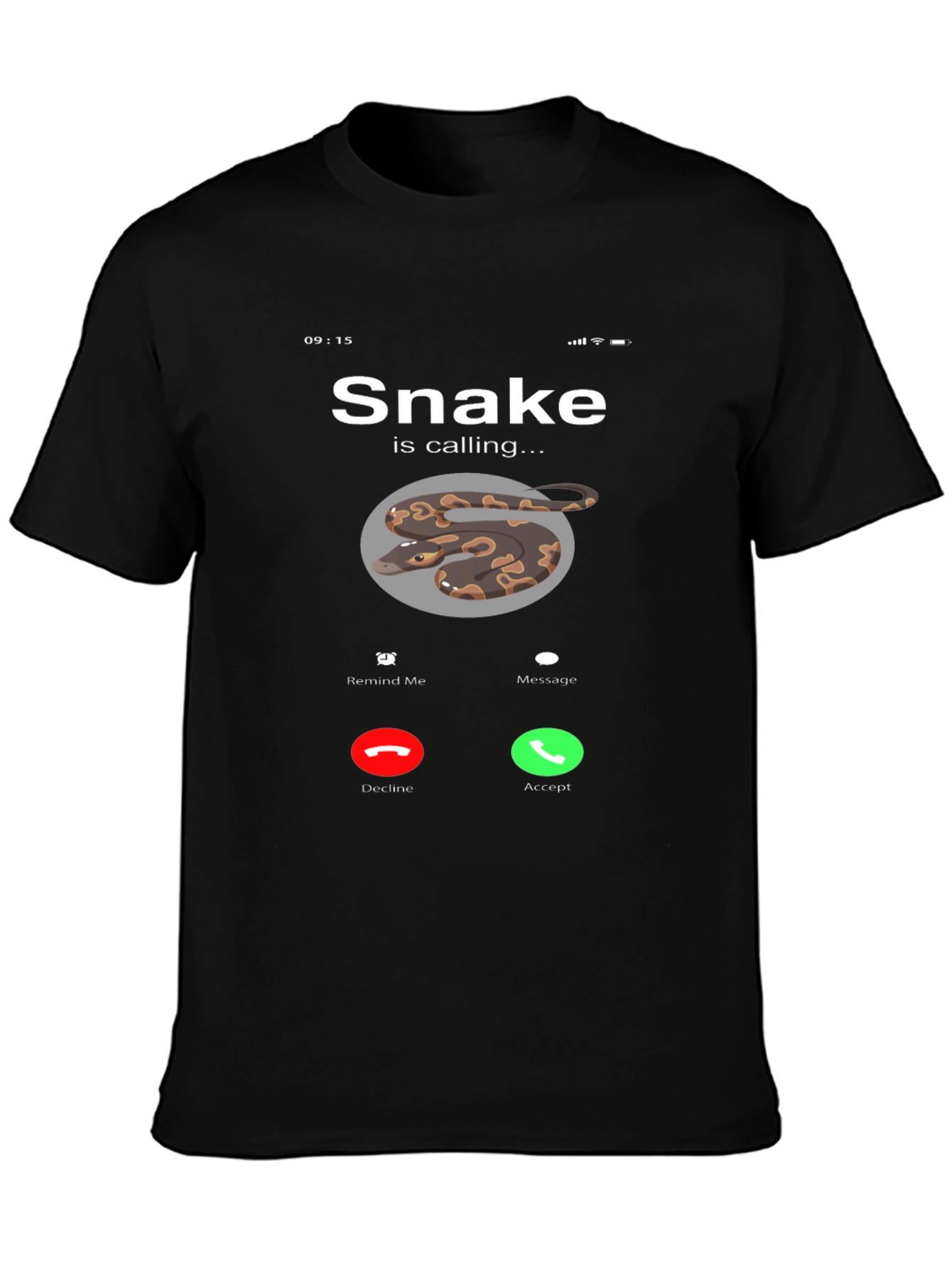Black Snake is Calling Graphic Tee view 3