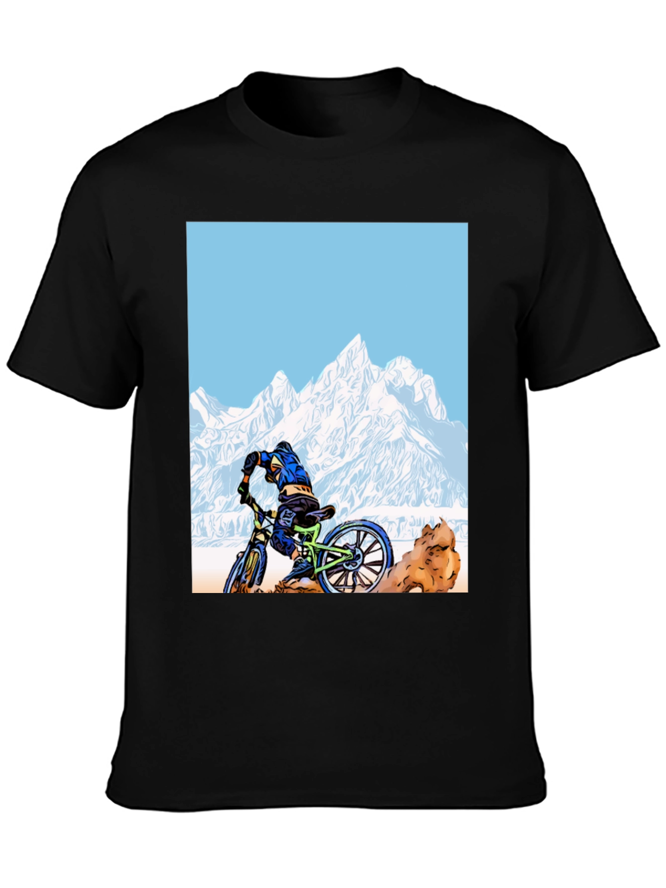 Black Mountain Biker Graphic Tee view 3