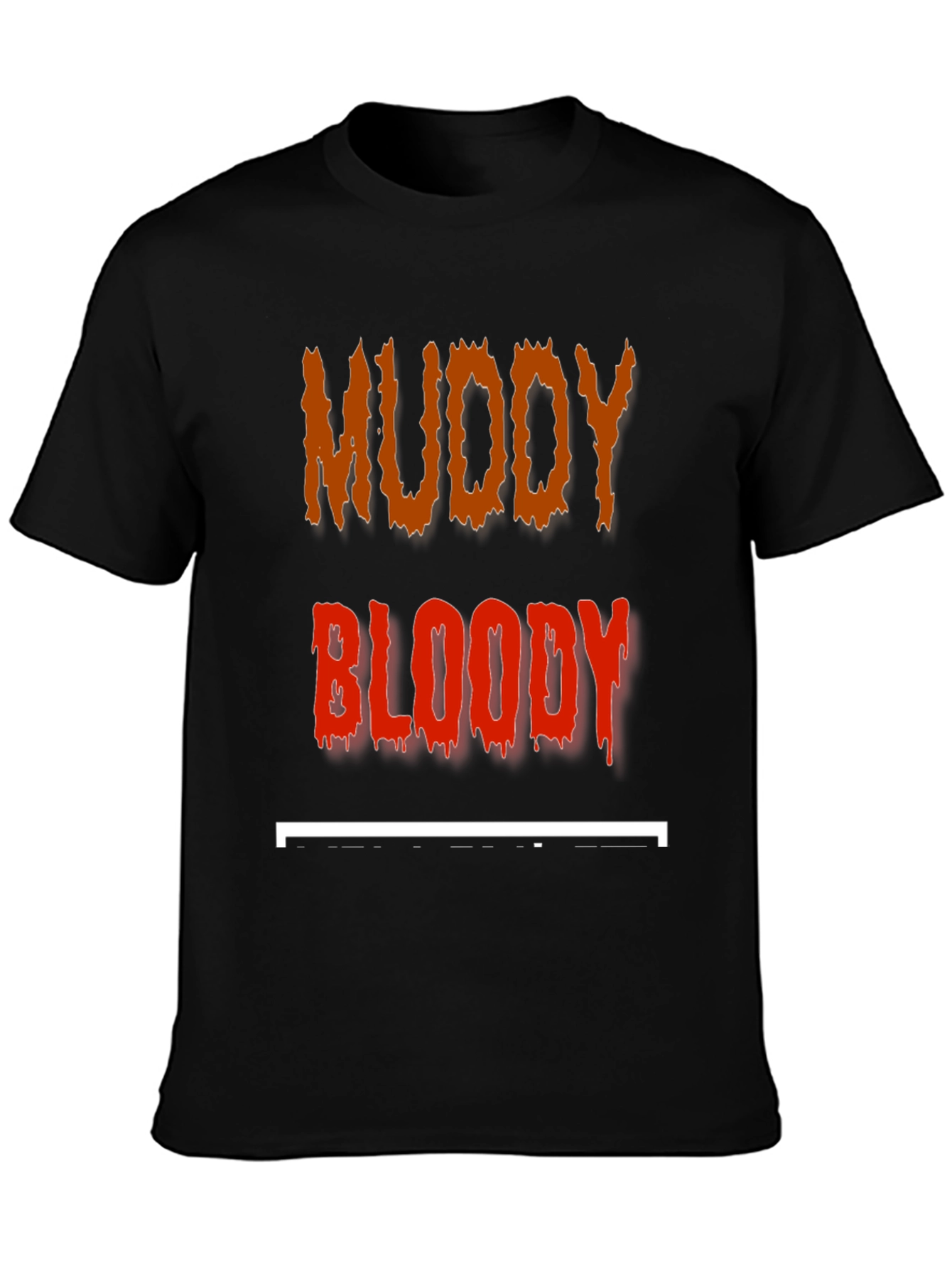 Black Muddy Bloody T-Shirt - Edgy Graphic Tee view 3