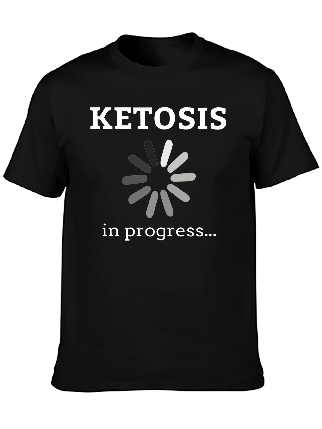 Black Ketosis in Progress Graphic T-Shirt view 3