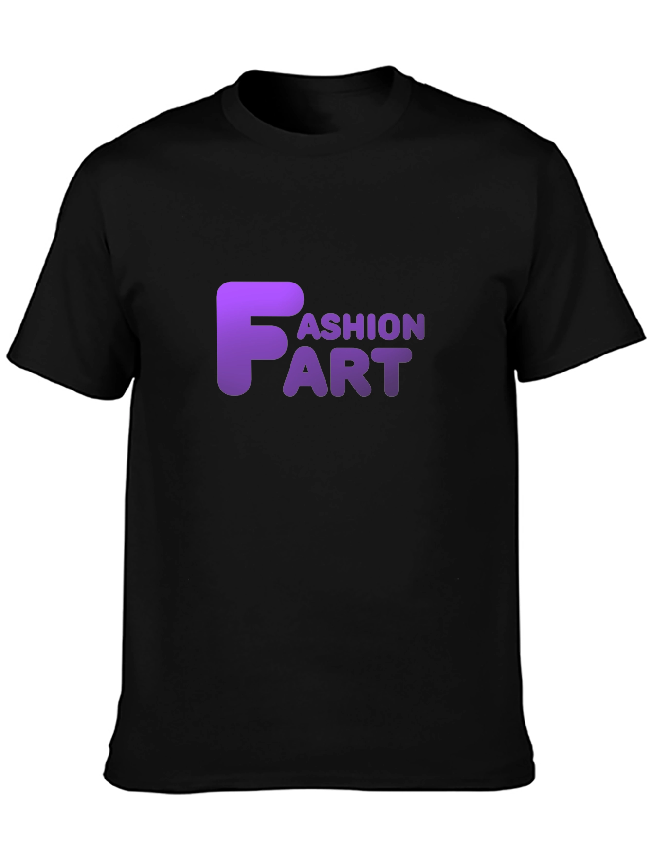 Black Fashion Fart T-Shirt - Funny Novelty Graphic Tee view 3