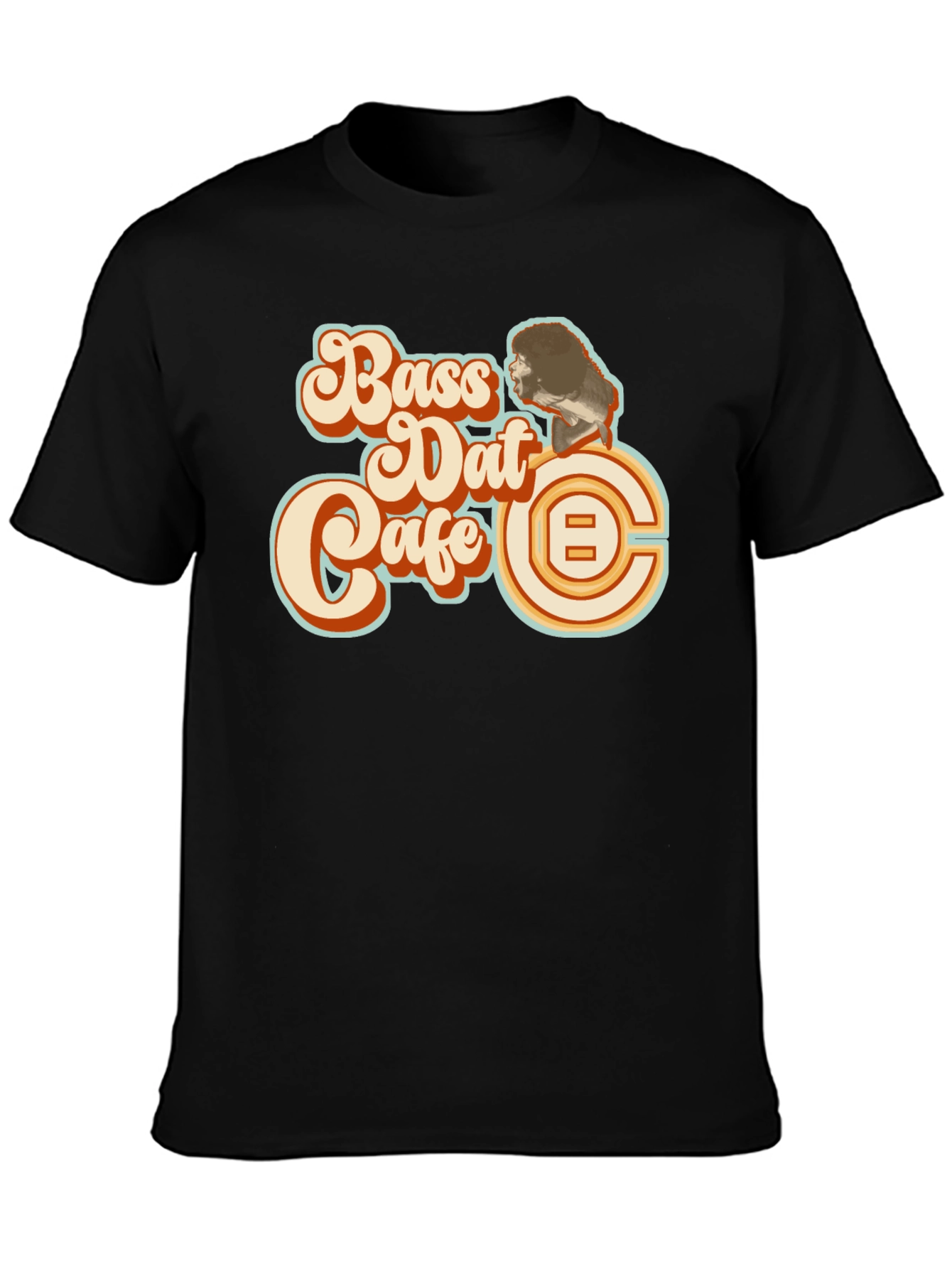 Black Bass Dat Cafe Black T-Shirt view 3