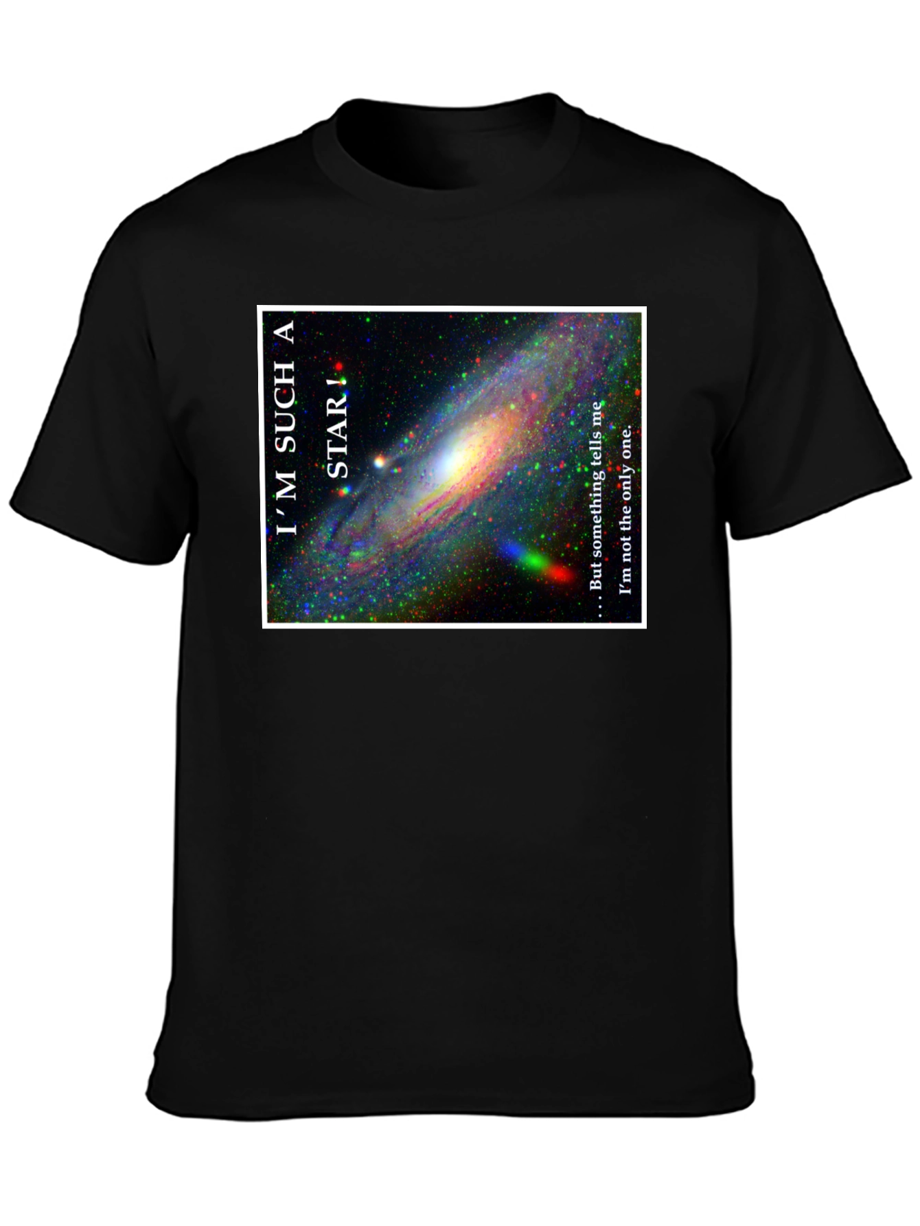 Black I'm Such a Star Galaxy Graphic T-Shirt view 3