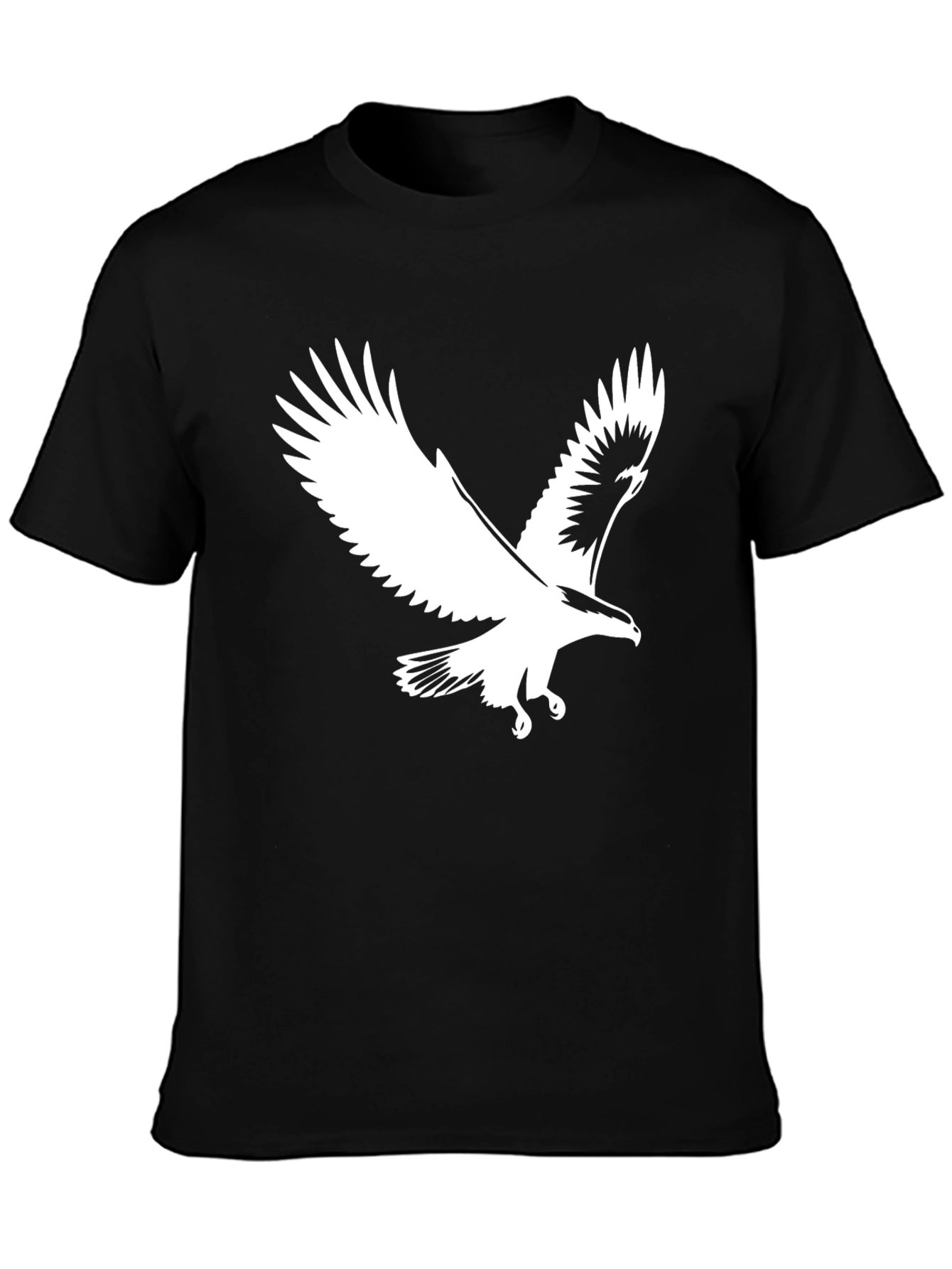 Black Eagle Graphic Tee - Men's Black T-Shirt view 3