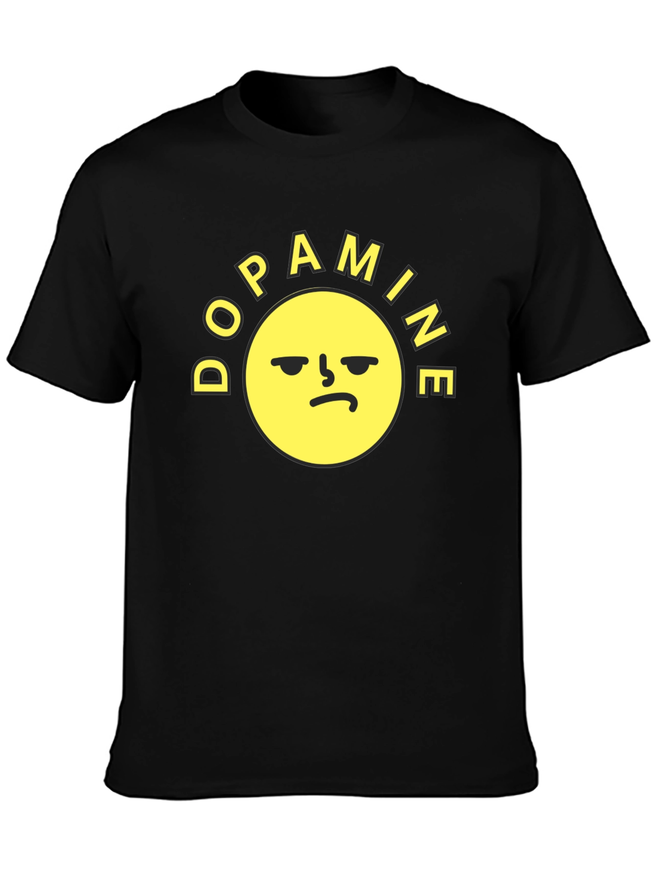 Black Dopamine Graphic T-Shirt - Express Your Mood! view 3