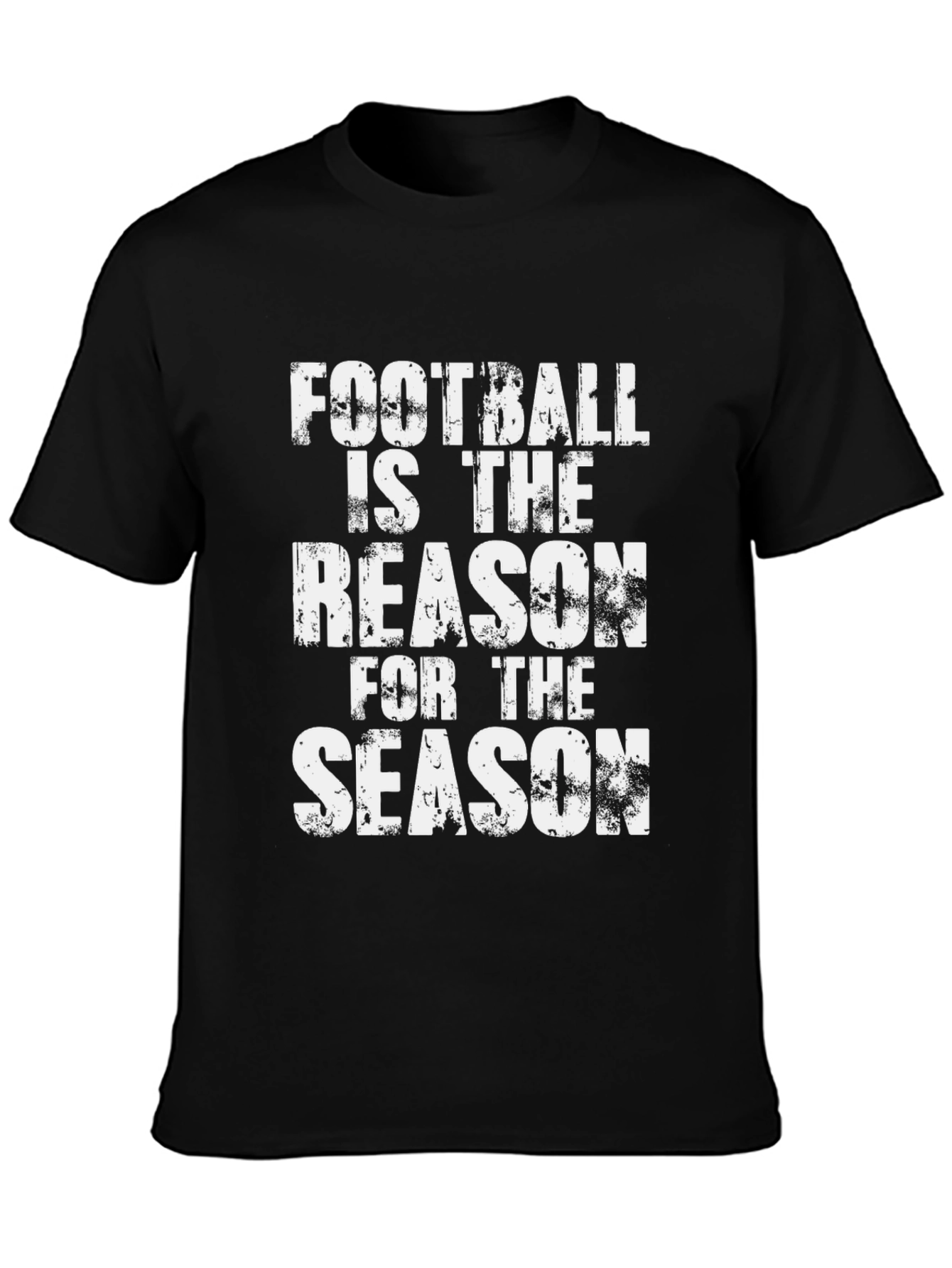Black Football Season T-Shirt - Reason for the Season view 3