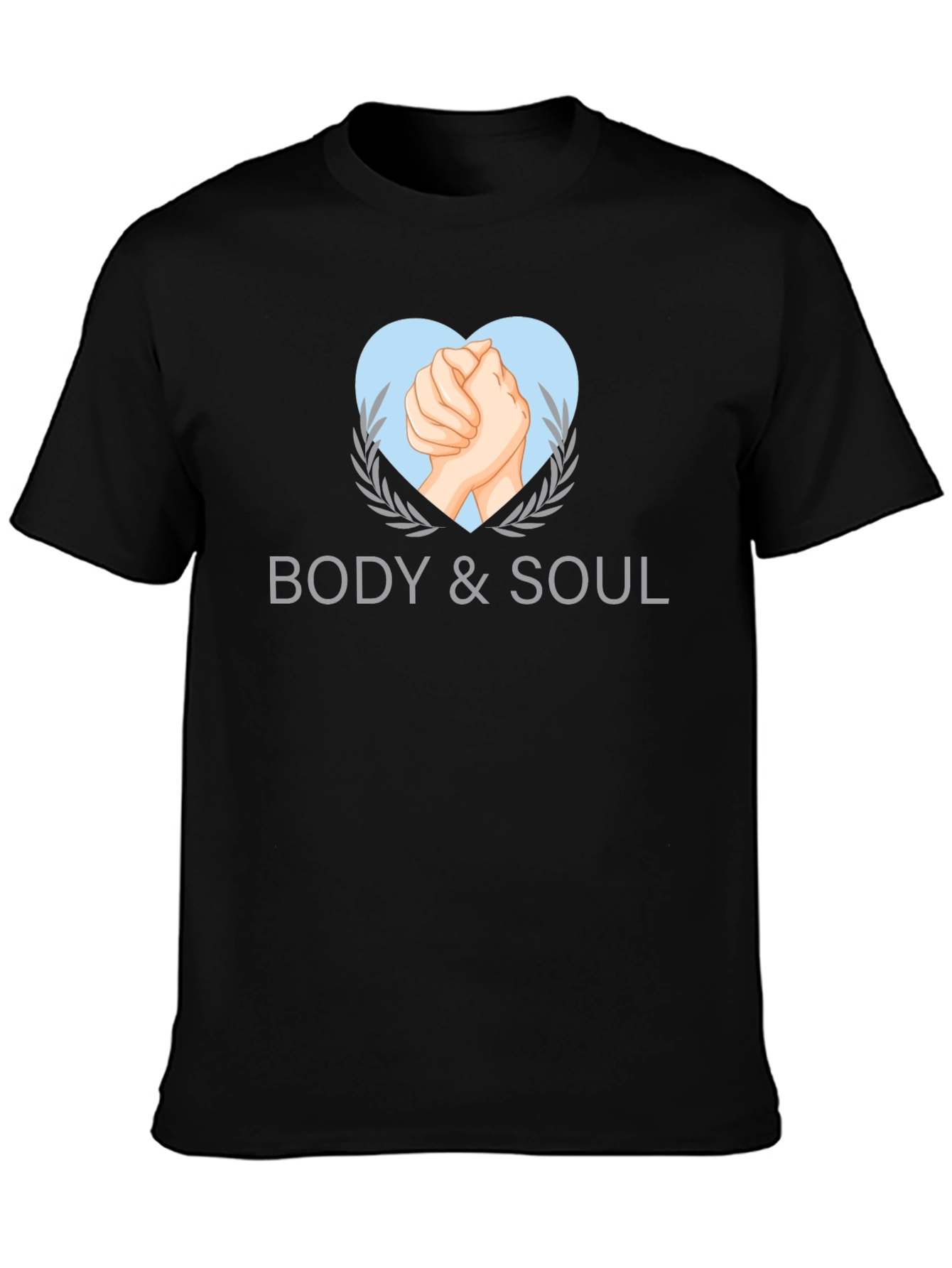 Black Body & Soul Graphic Tee - Stylish Black T-Shirt view 3