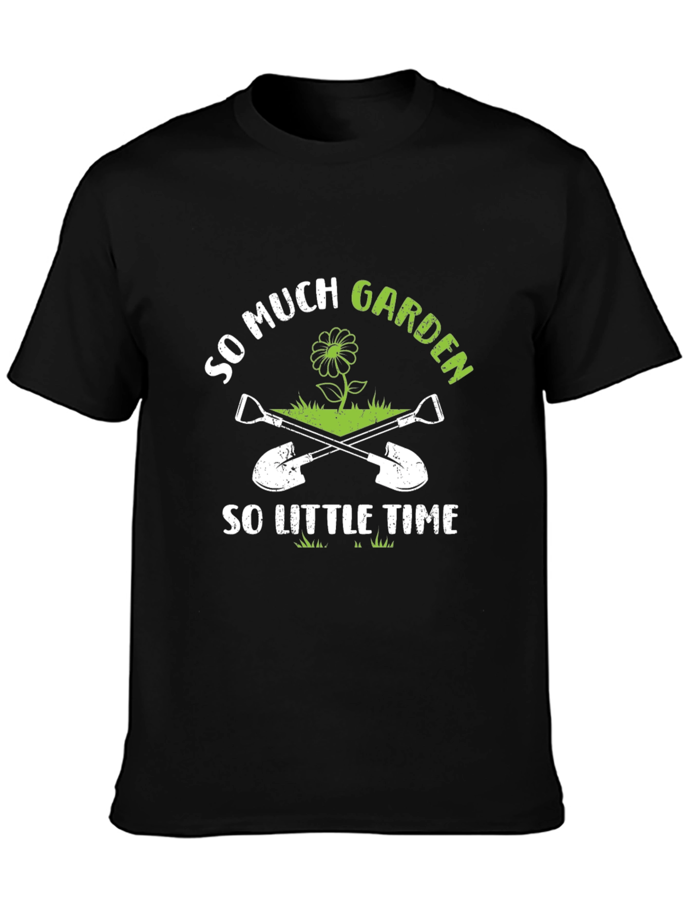 Black So Much Garden So Little Time T-Shirt view 3
