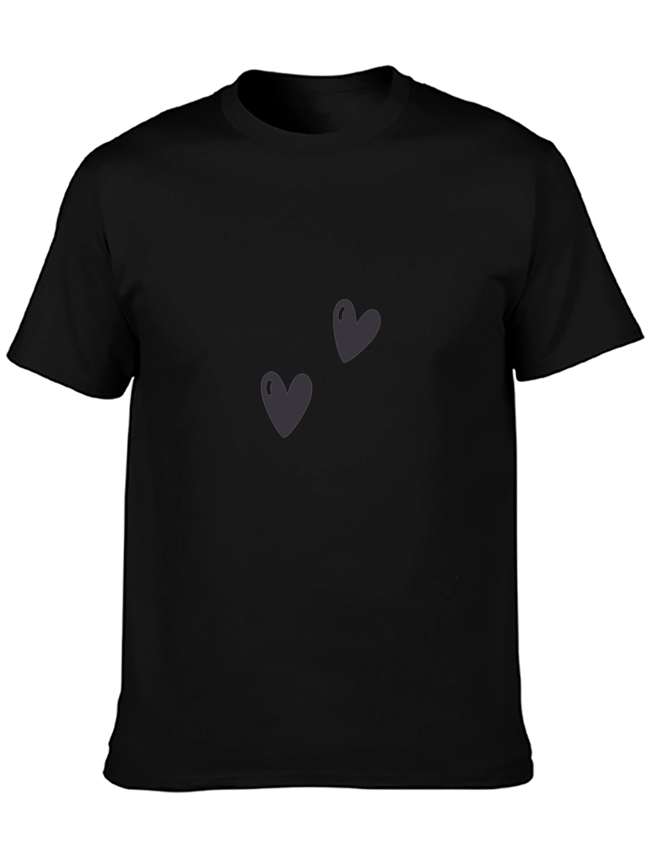 Black Heart Graphic Black T-Shirt | Casual Menswear view 3