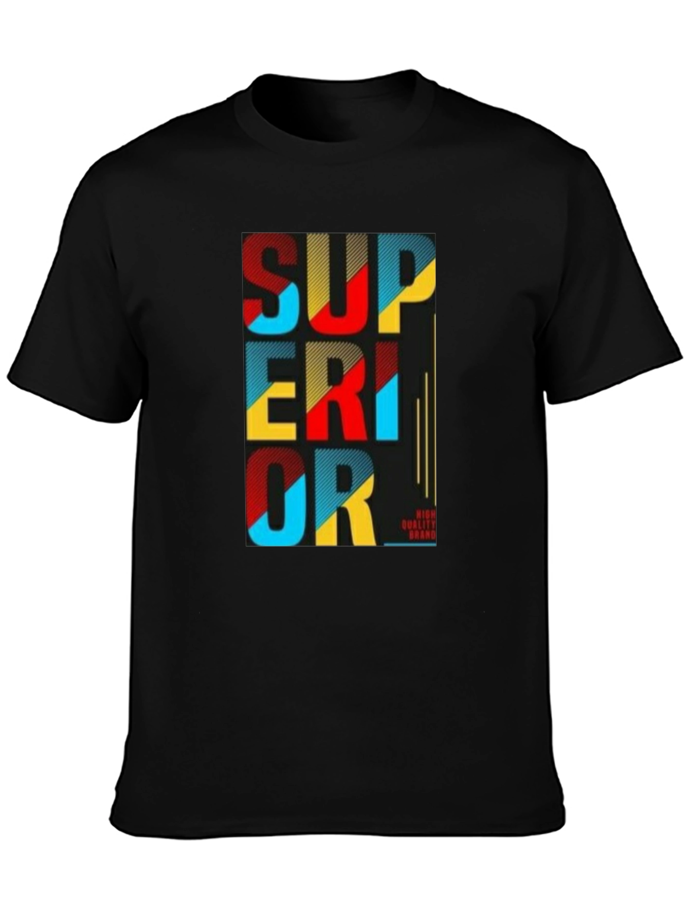 Black Superior Graphic Print Tee - Black view 3