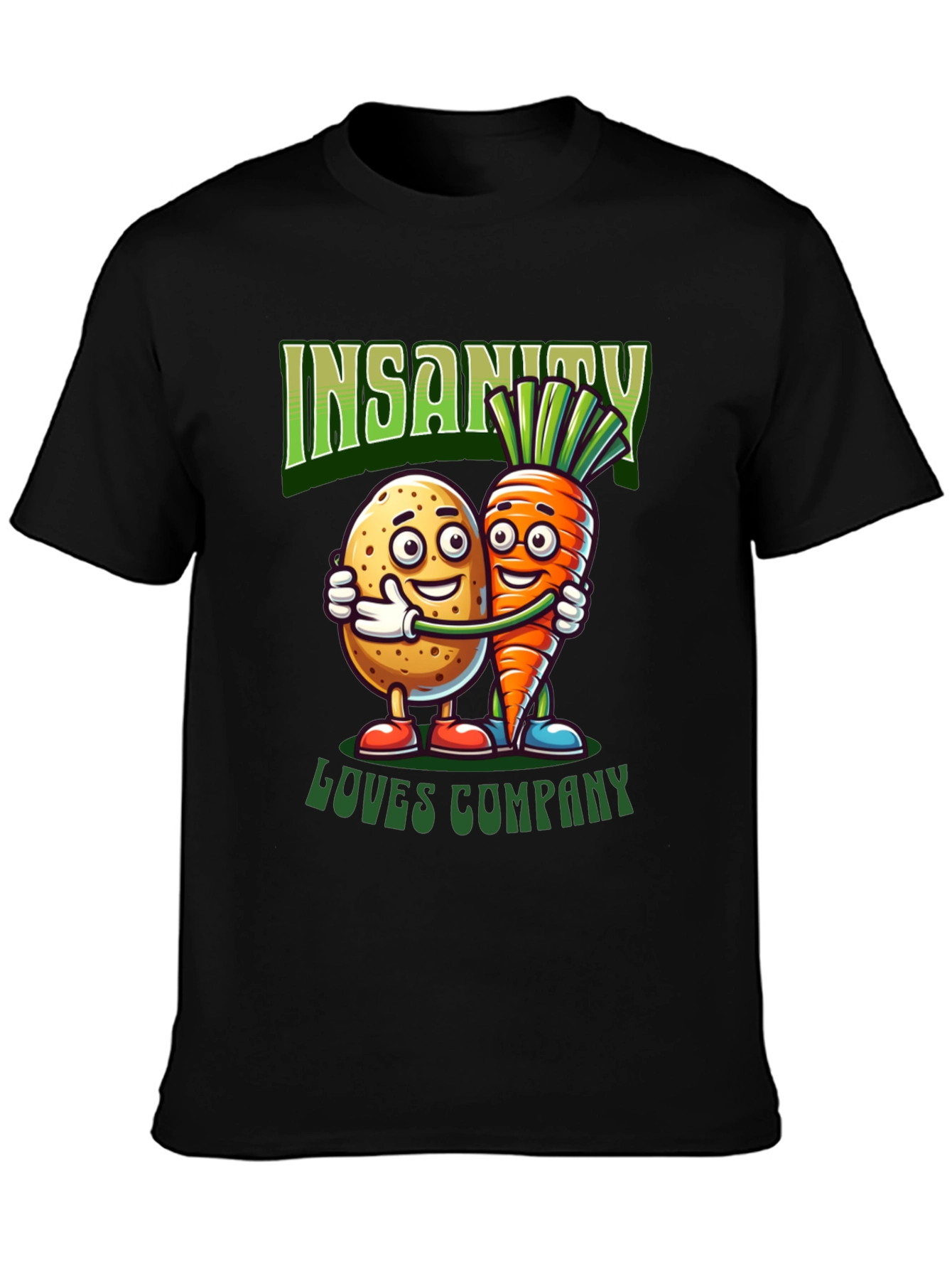 Black Insanity Loves Company Graphic Tee view 3