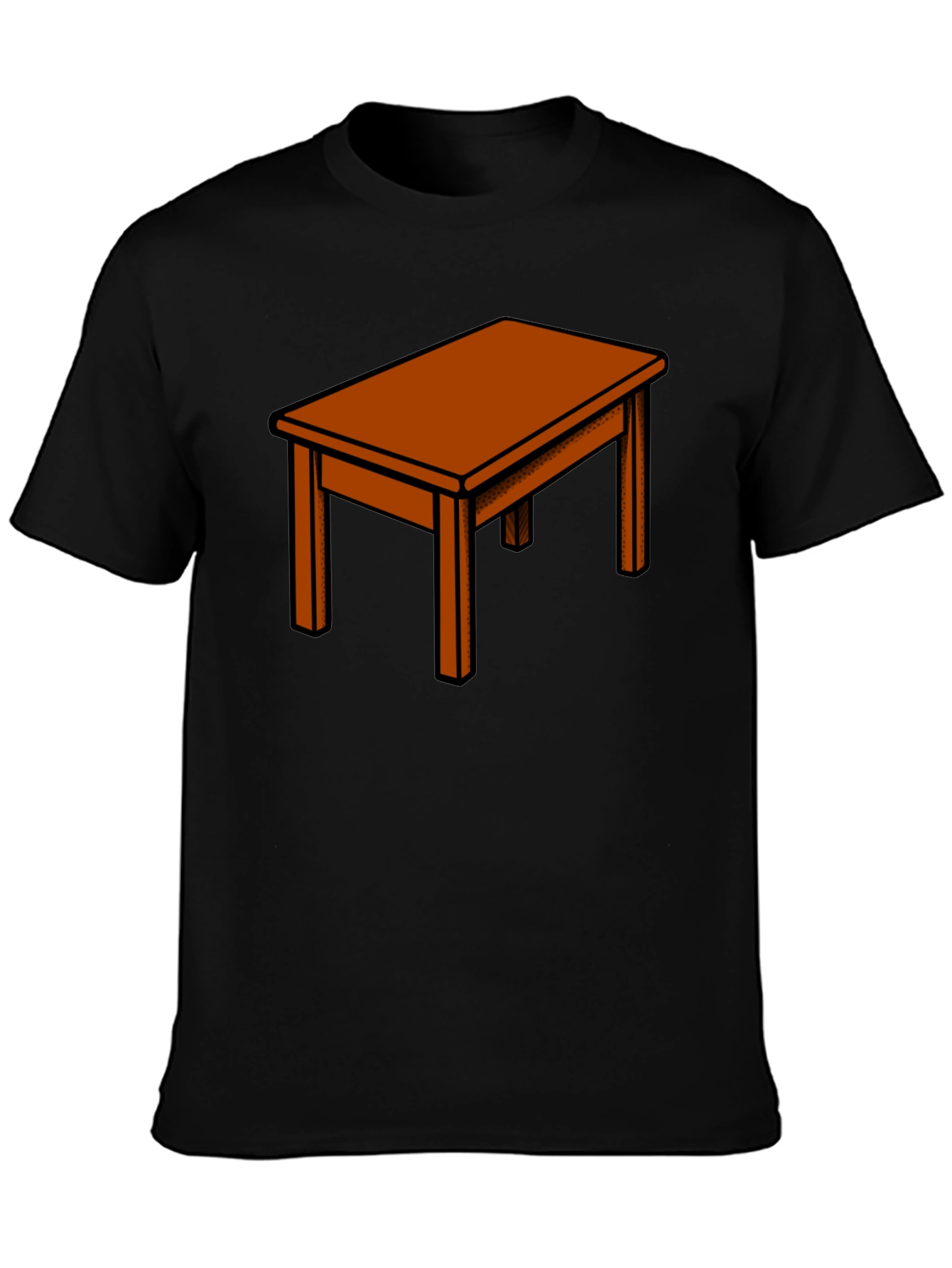 Black Table Graphic Tee - Unique Design view 3