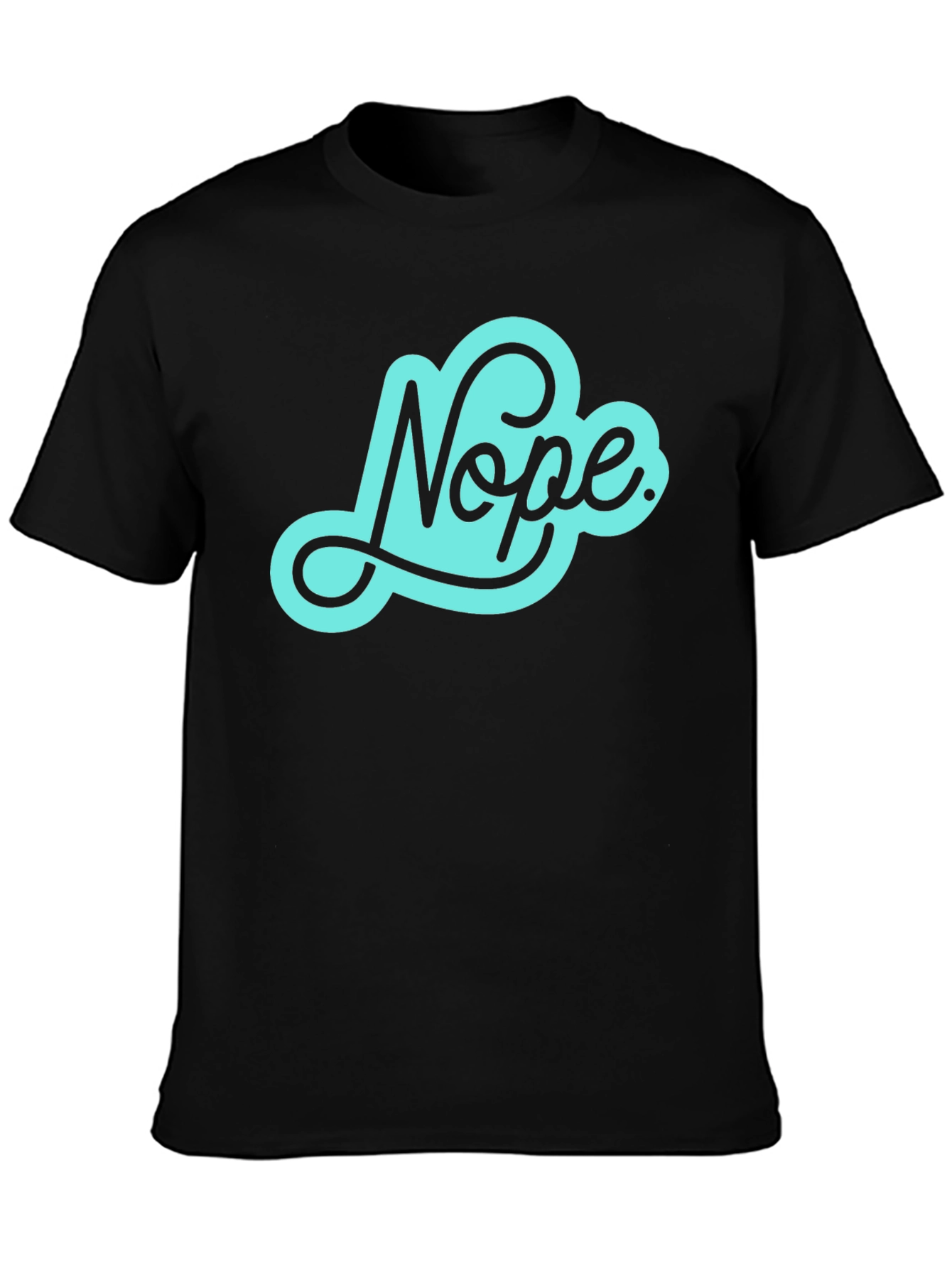 Black Nope Graphic Tee - Cool Casual Style view 3