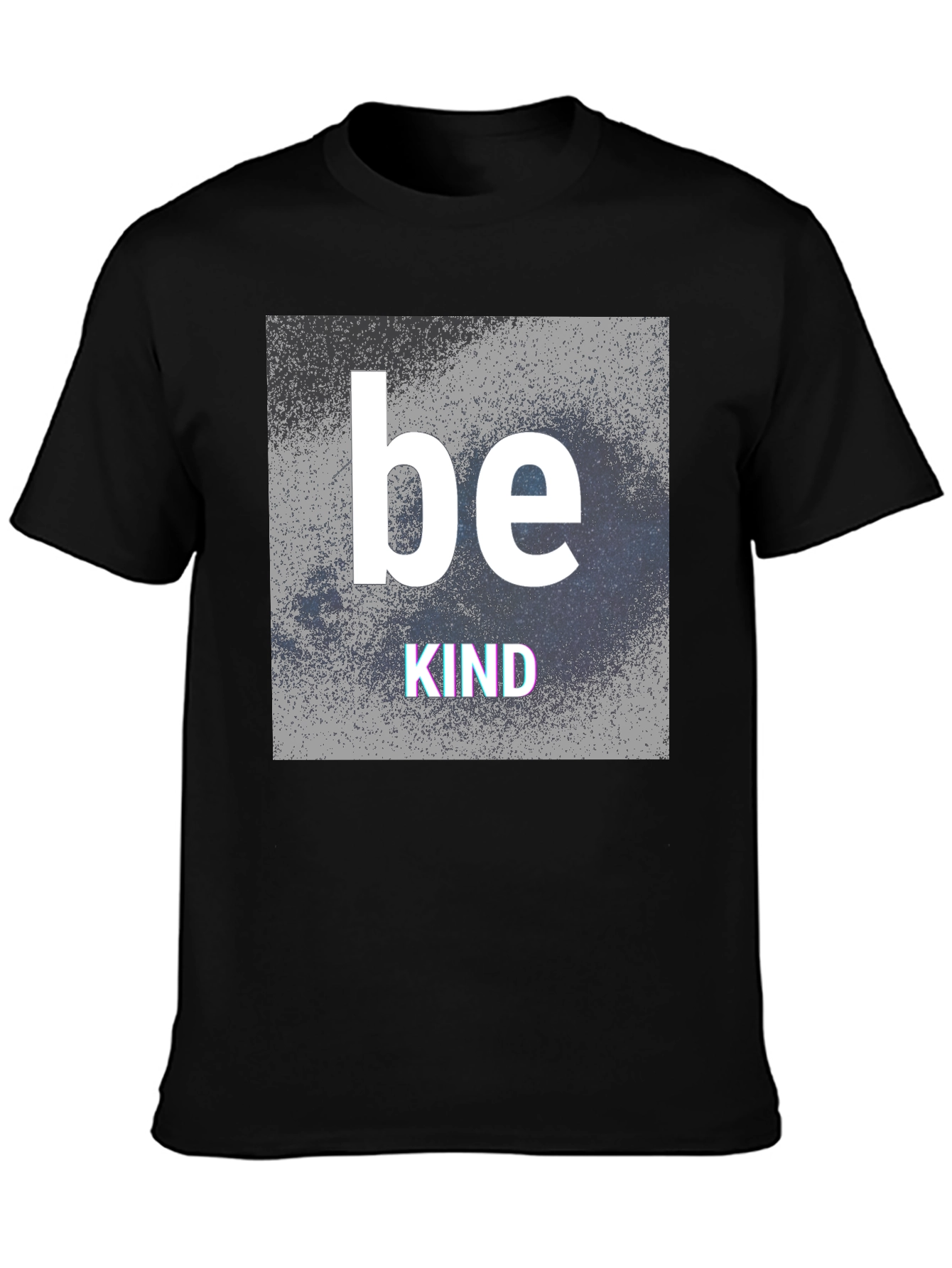 Black Be Kind Graphic T-Shirt - Black Crew Neck Tee view 3