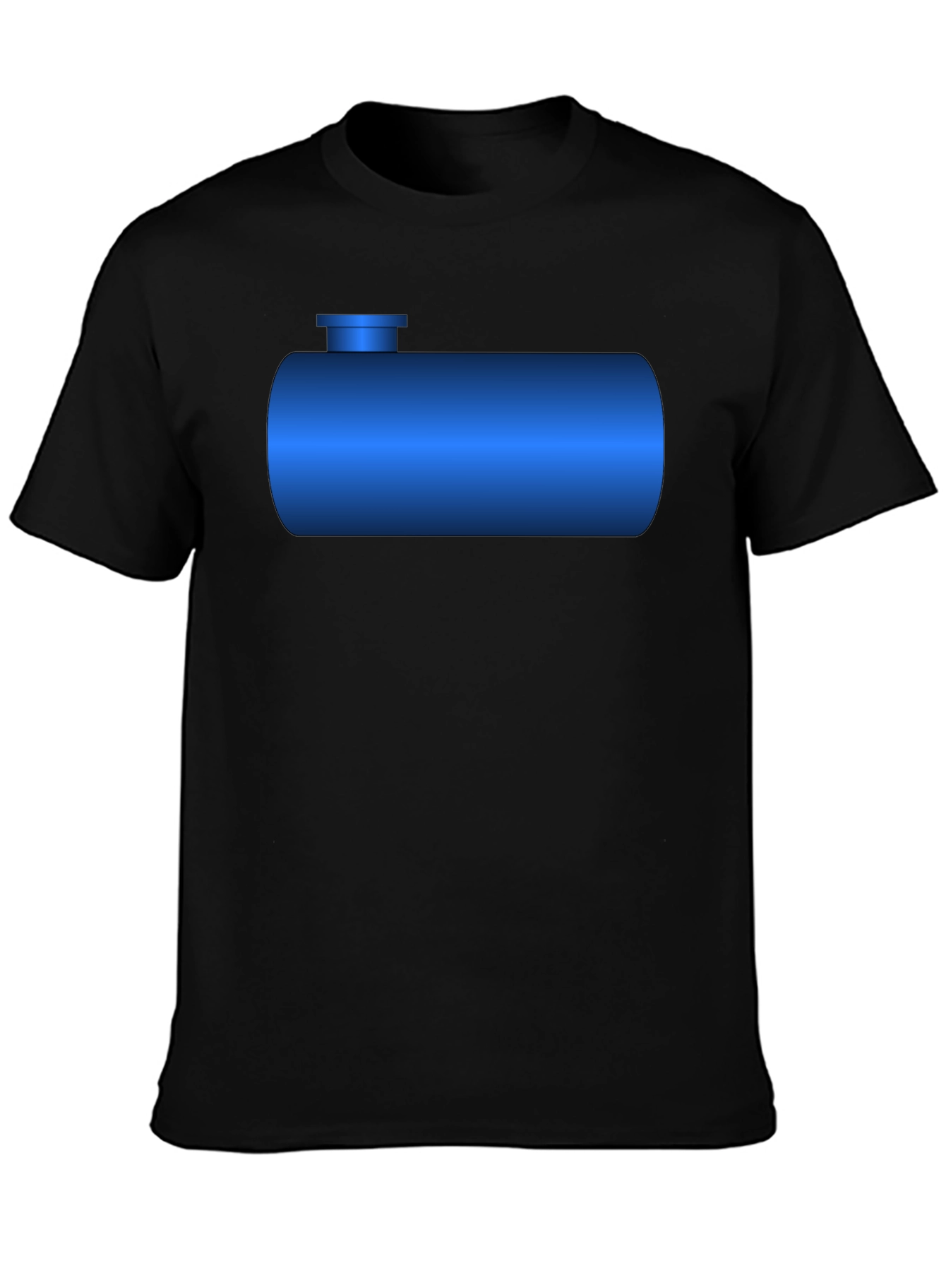 Black Blue Tank T-Shirt - Novelty Graphic Tee view 3