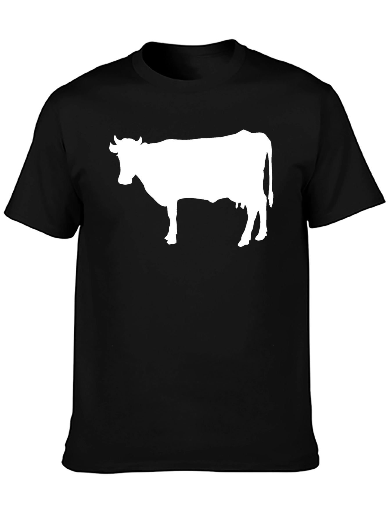 Black Cow Graphic Tee - Black, Unisex view 3
