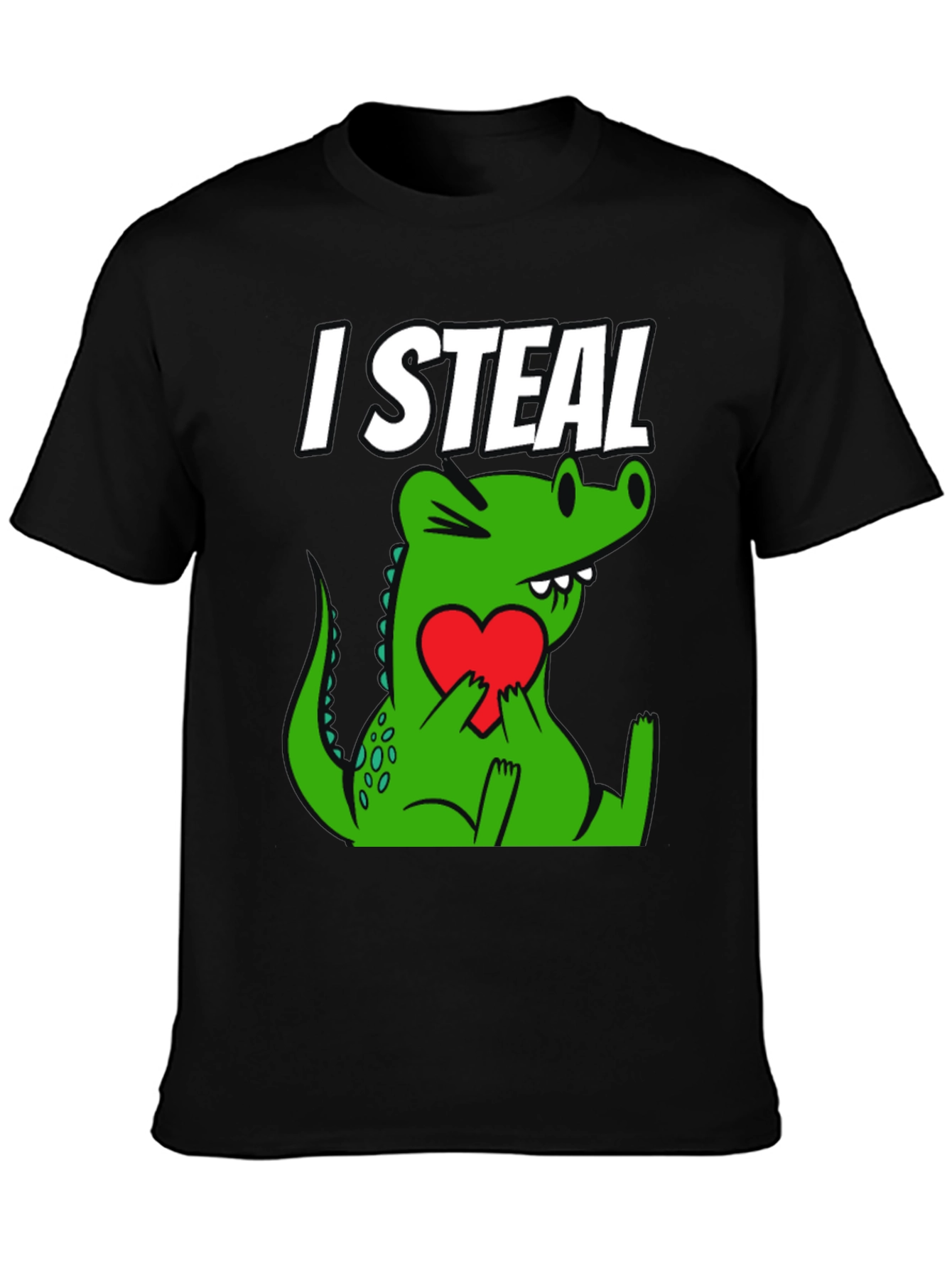 I Steal Hearts Alligator Graphic T-Shirt - 3