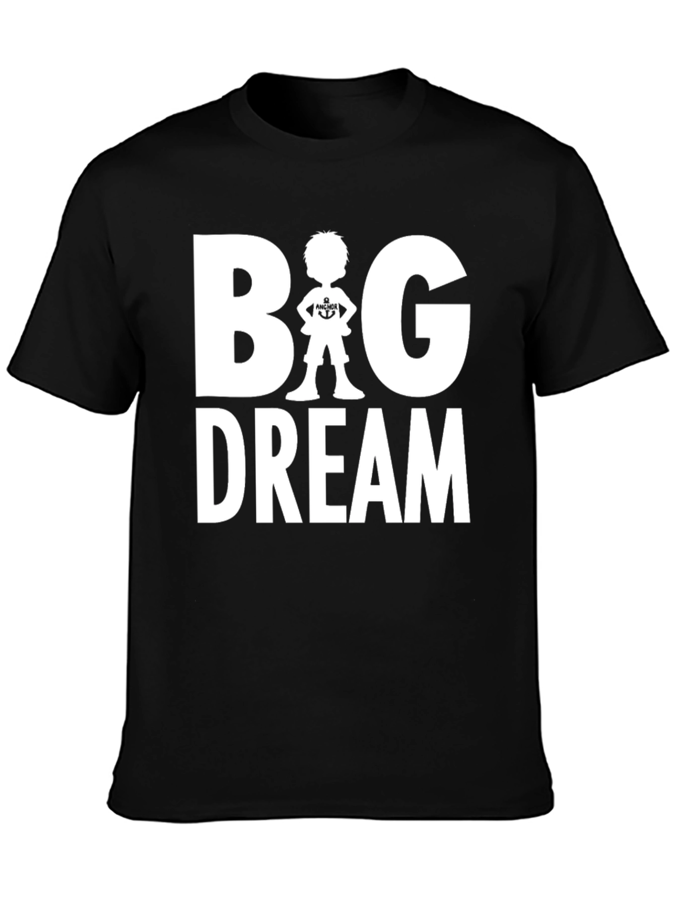 Black Big Dream Graphic T-Shirt - Classic Black Tee view 3