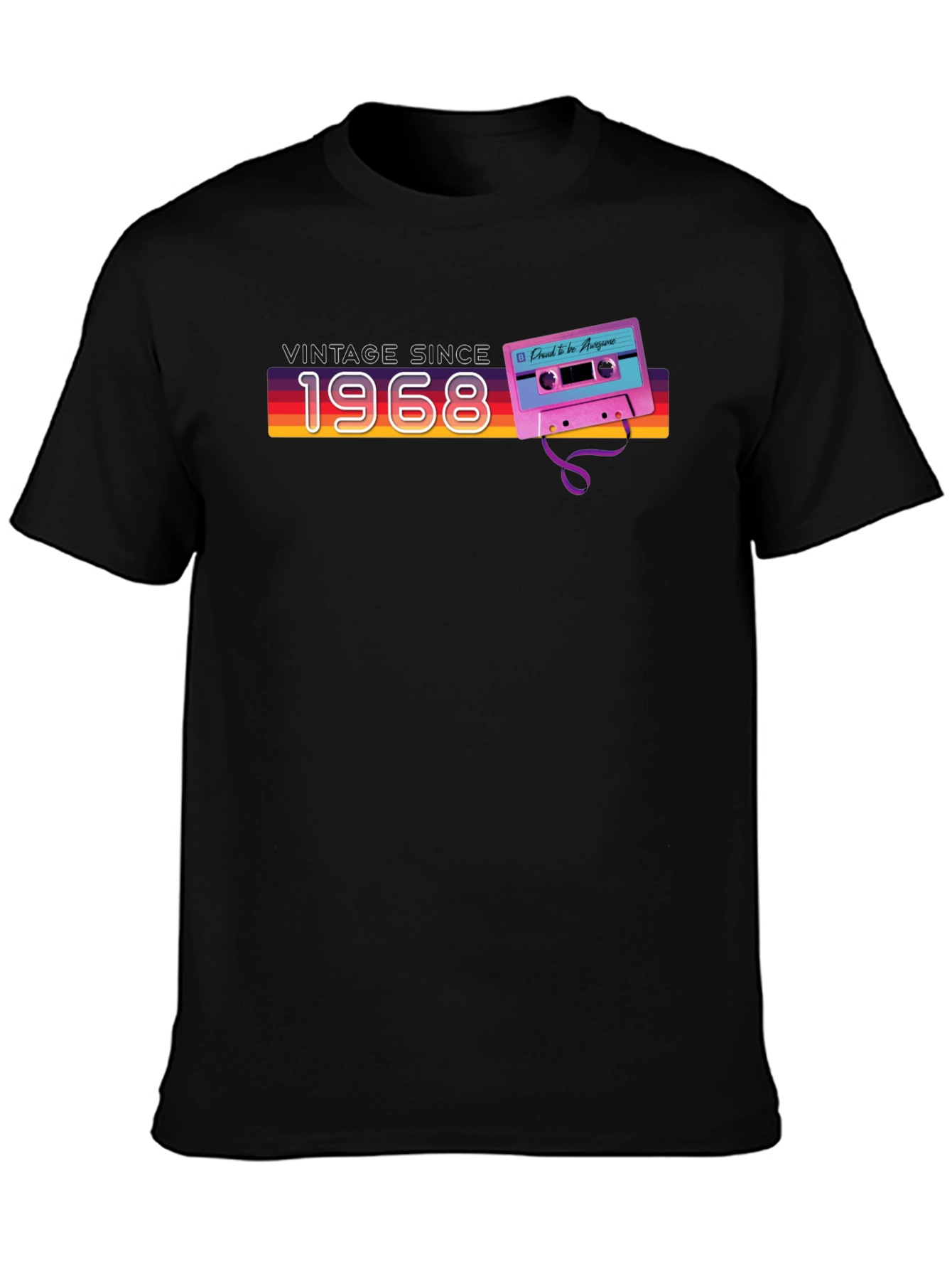 Vintage Since 1968 Cassette Tape Graphic Tee - 3
