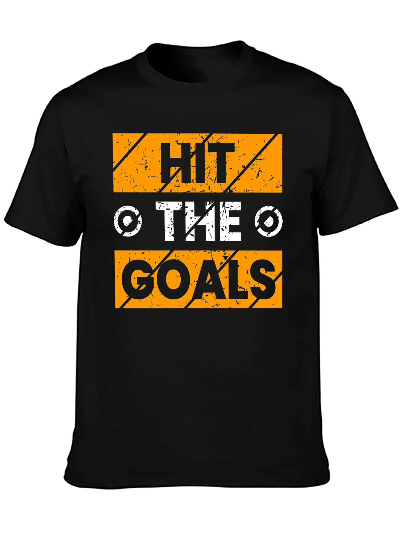 Black Hit The Goals Graphic T-Shirt view 3