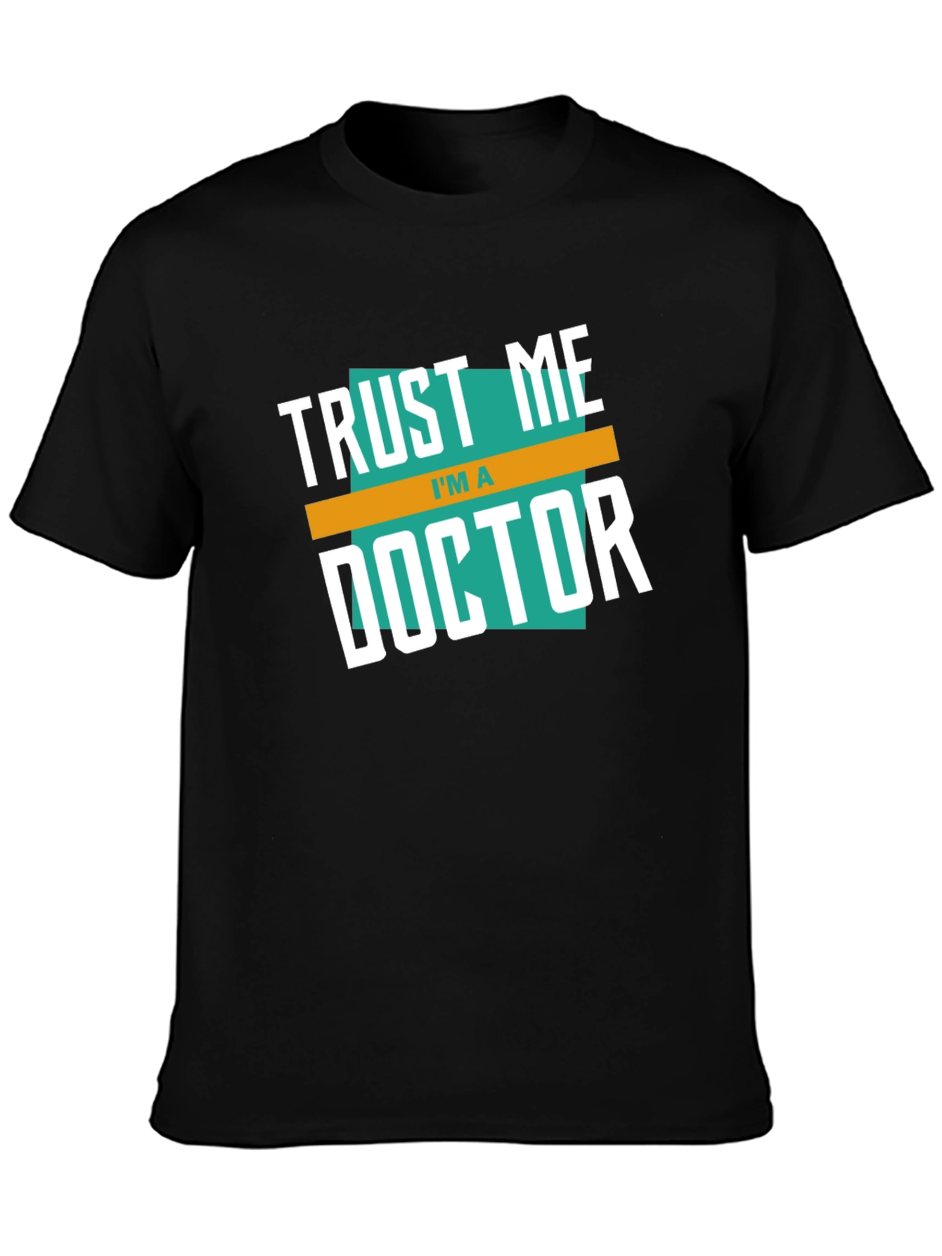 Black Trust Me I'm a Doctor Graphic T-Shirt view 3