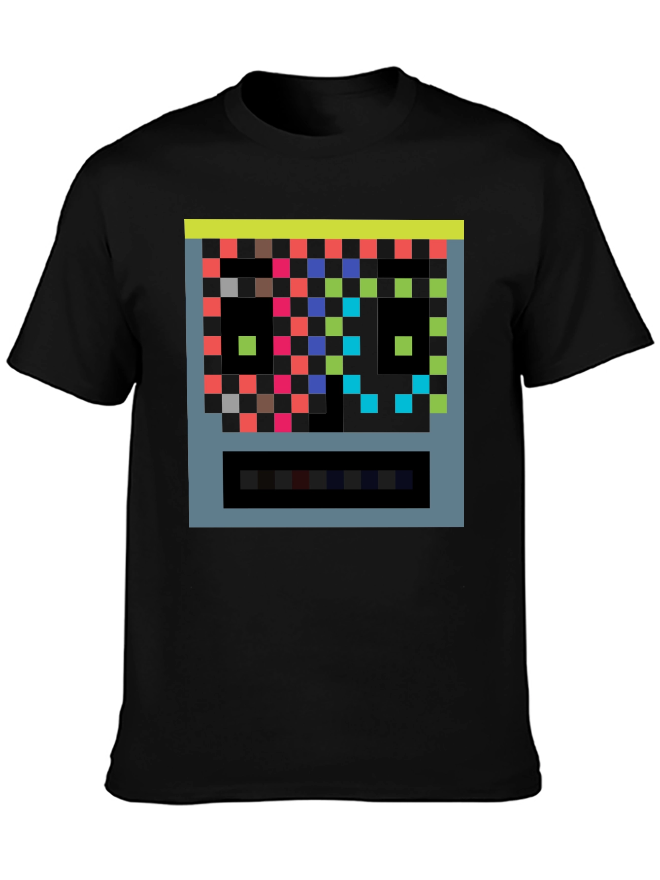 Black Pixelated Arcade Game T-Shirt - Retro Gaming view 3