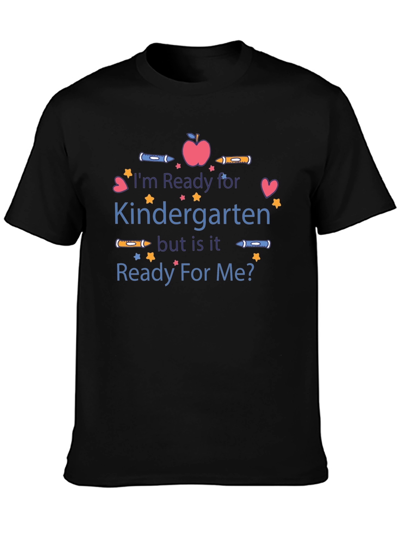 Black Ready for Kindergarten Graphic Tee view 3
