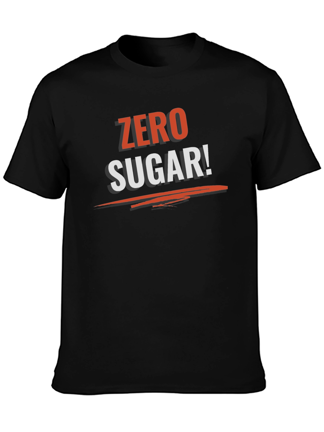 Black Zero Sugar Graphic Tee - Black Cotton T-Shirt view 3
