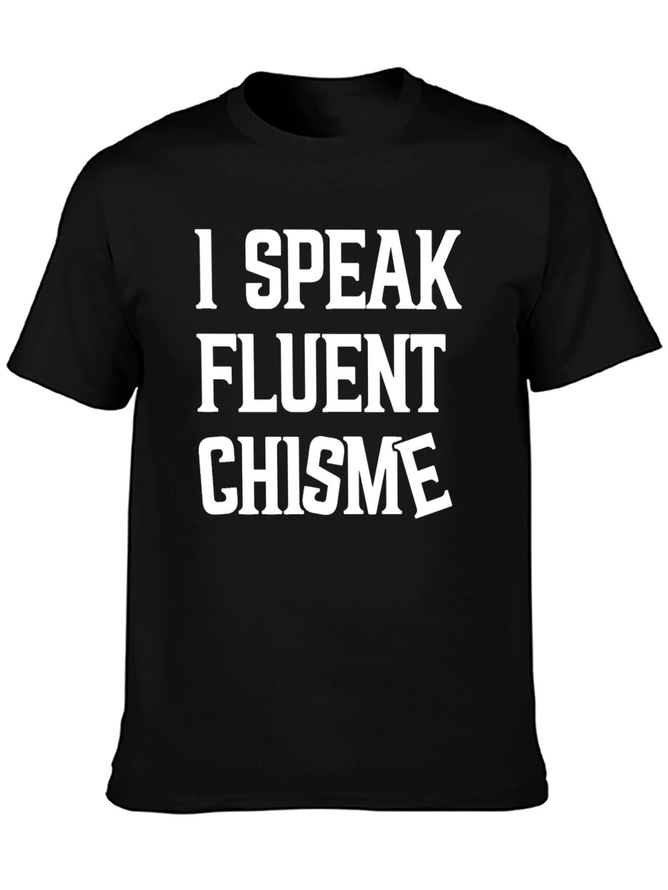 Black Fluent Chisme Graphic Tee - Bold Statement Shirt view 3