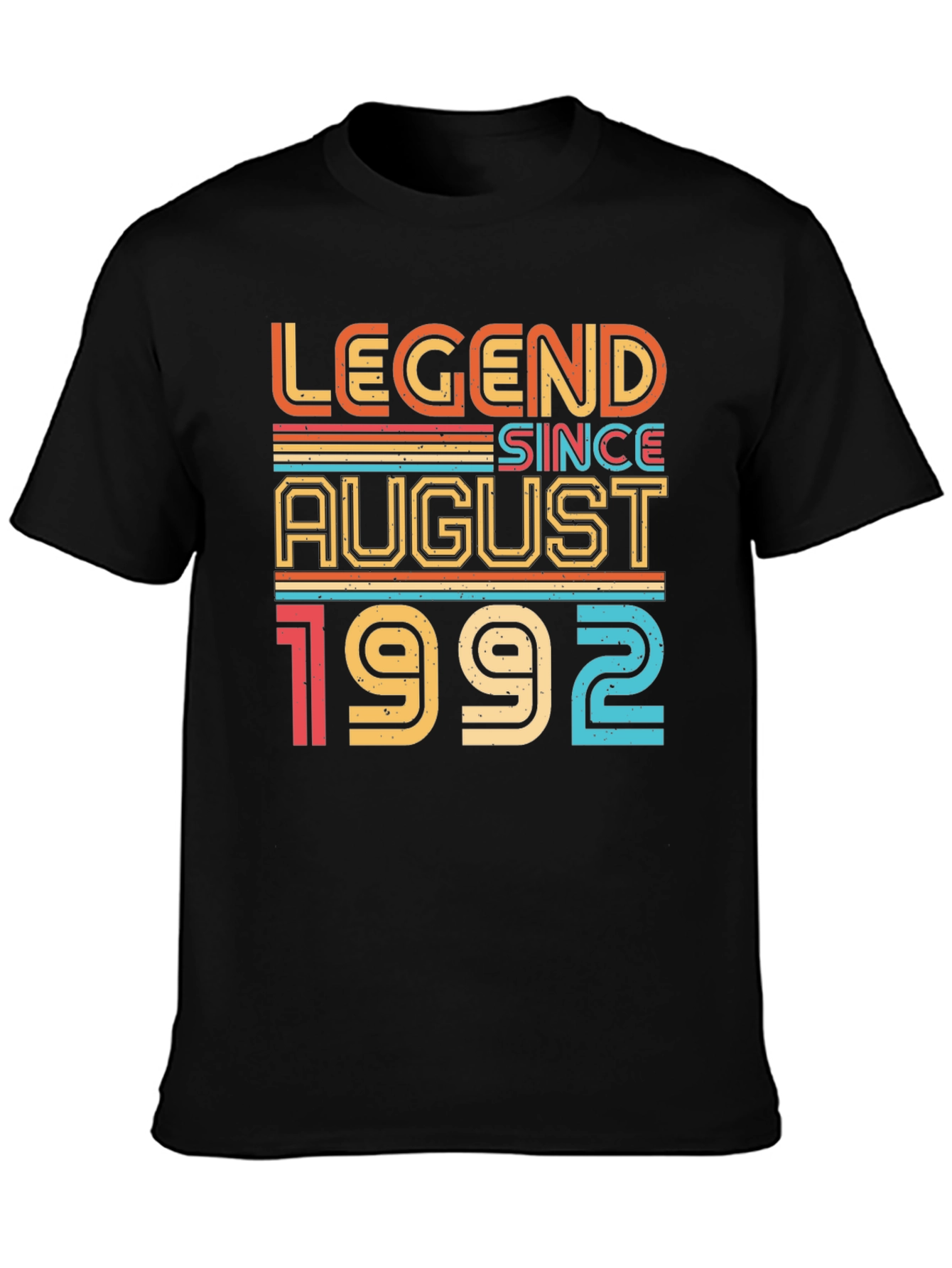 Black Legend Since August 1992 - Graphic T-Shirt view 3