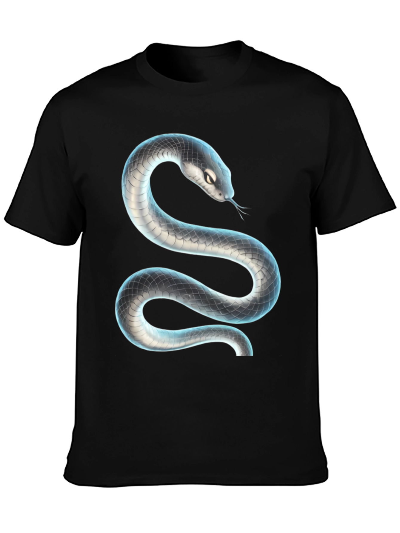 Black Black Snake Graphic T-Shirt view 3
