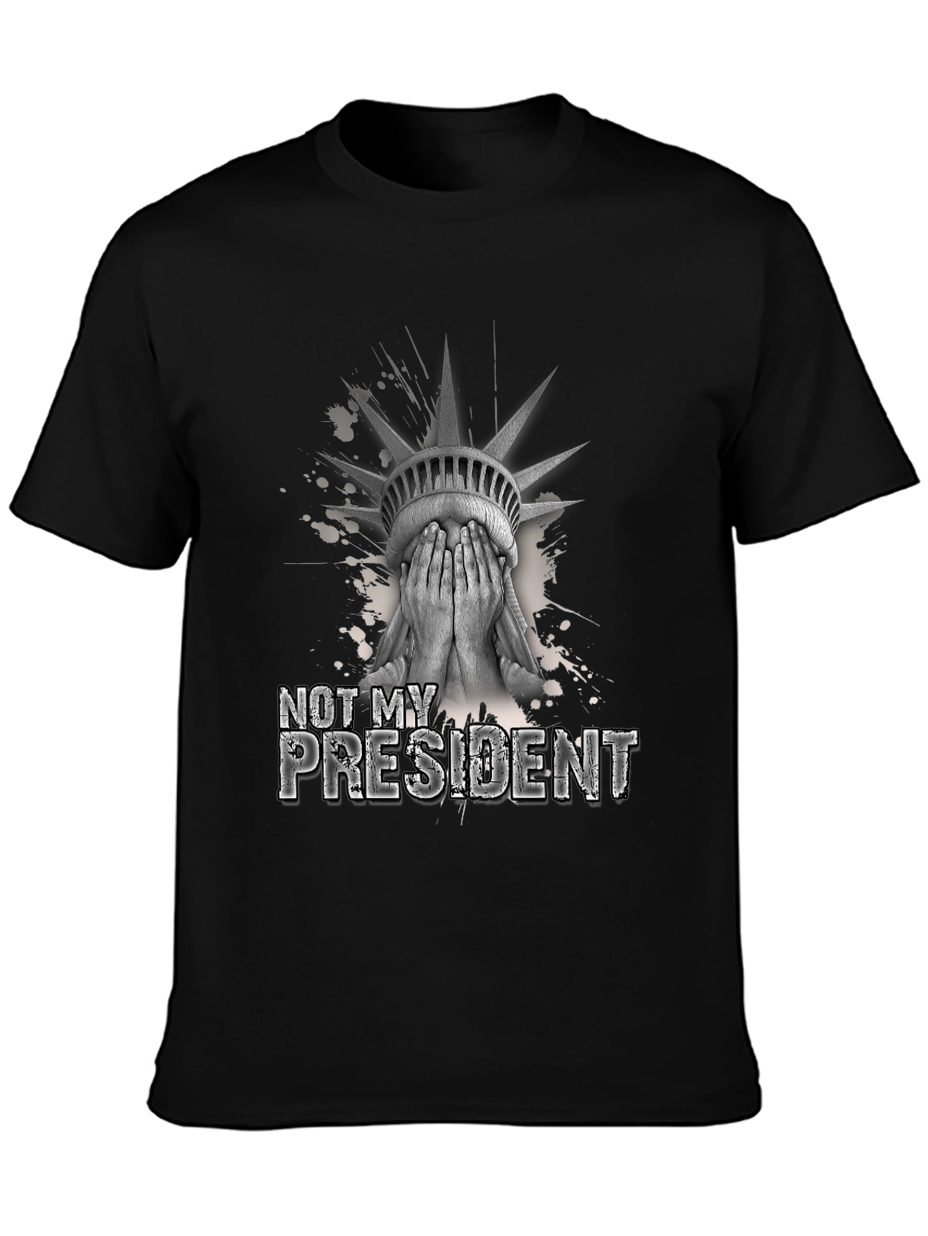 Black Not My President Graphic T-Shirt view 3