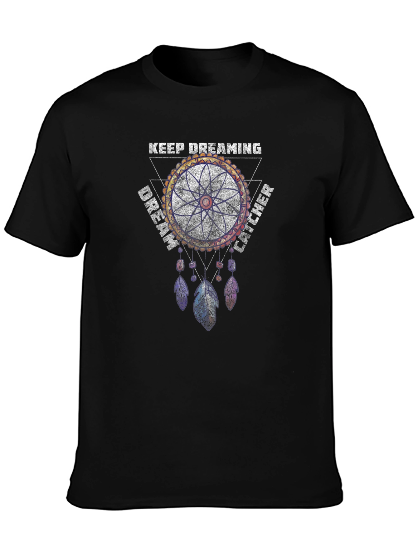 Black Dream Catcher Graphic Tee - Keep Dreaming T-Shirt view 3