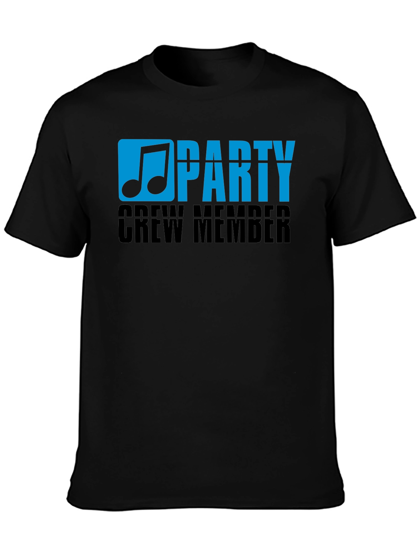 Black Party Crew Member Graphic T-Shirt view 3