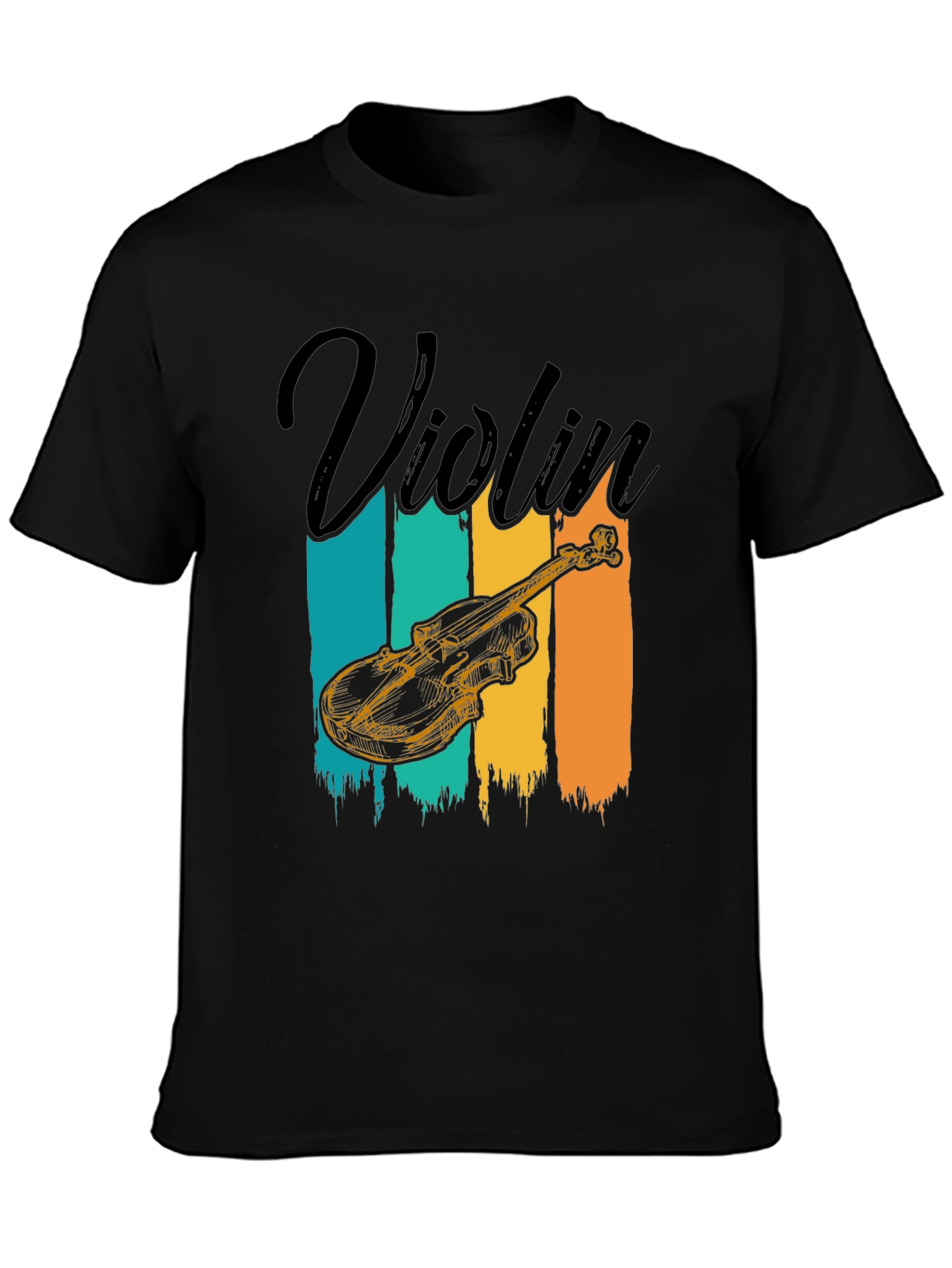 Black Violin Graphic T-Shirt: Retro Music Lover Tee view 3