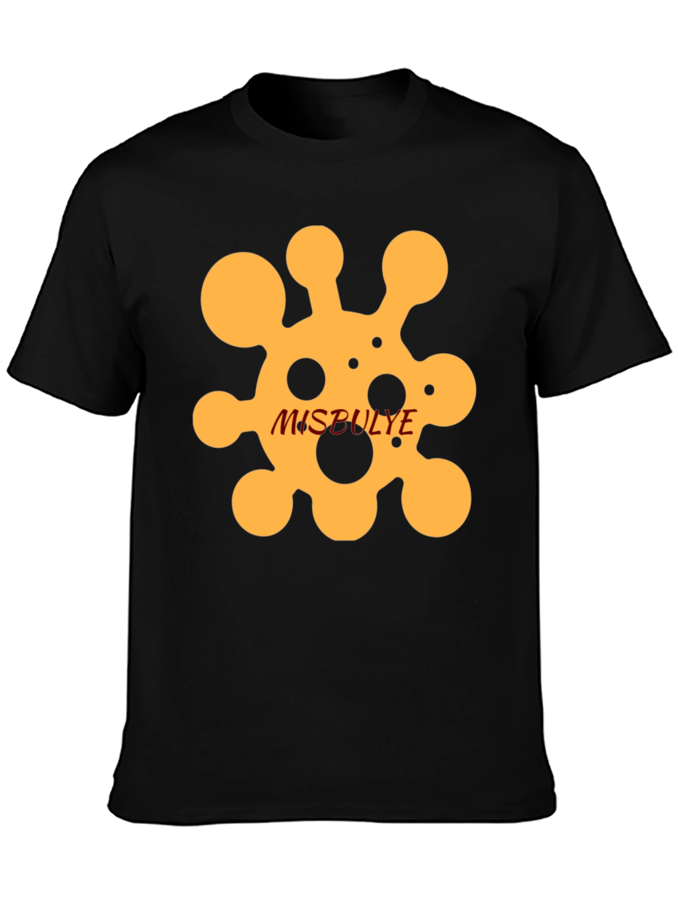 Black Abstract Graphic Print T-Shirt - Casual Comfort view 3