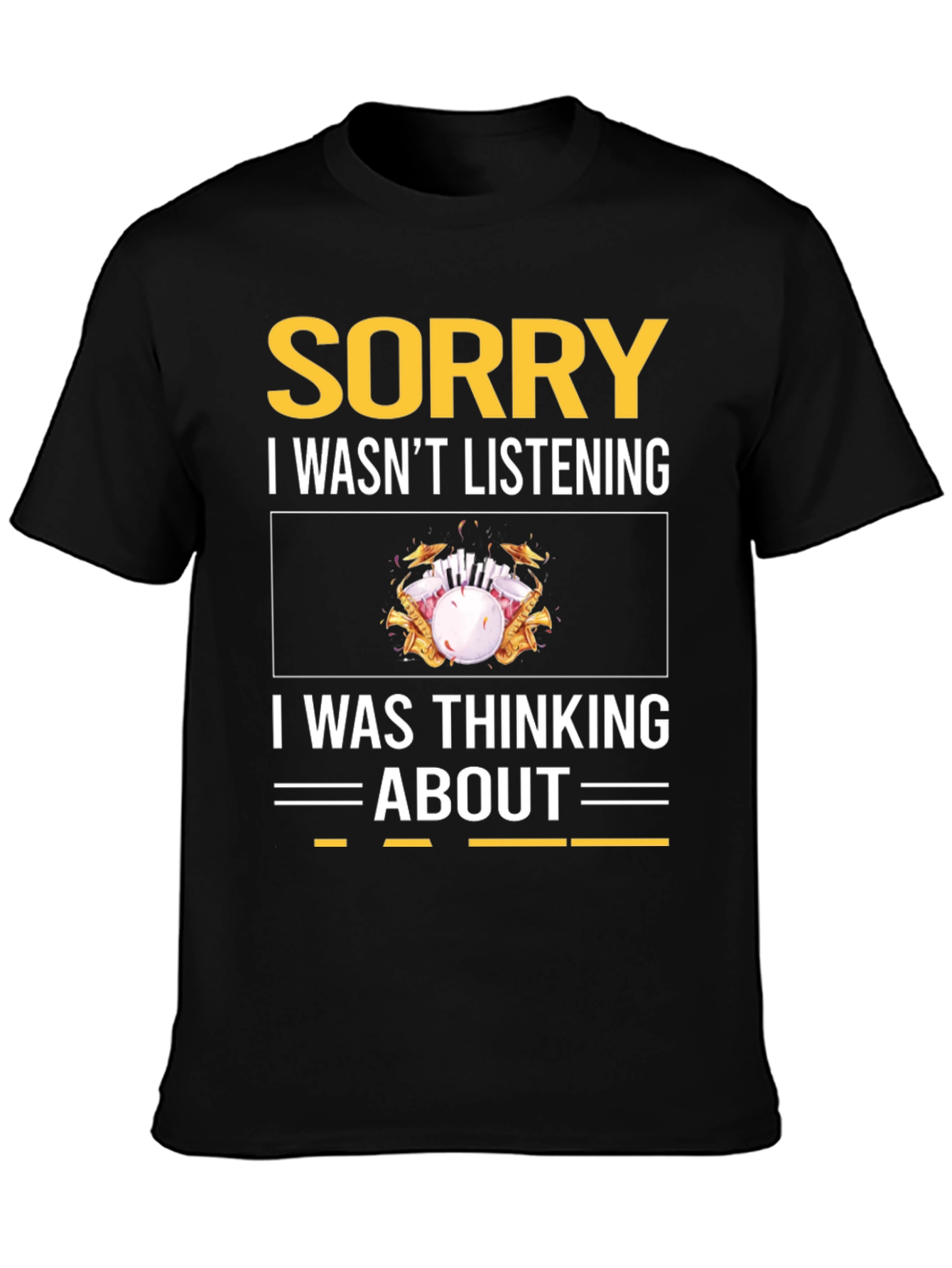 Black Sorry, Thinking About Bowling T-Shirt view 3