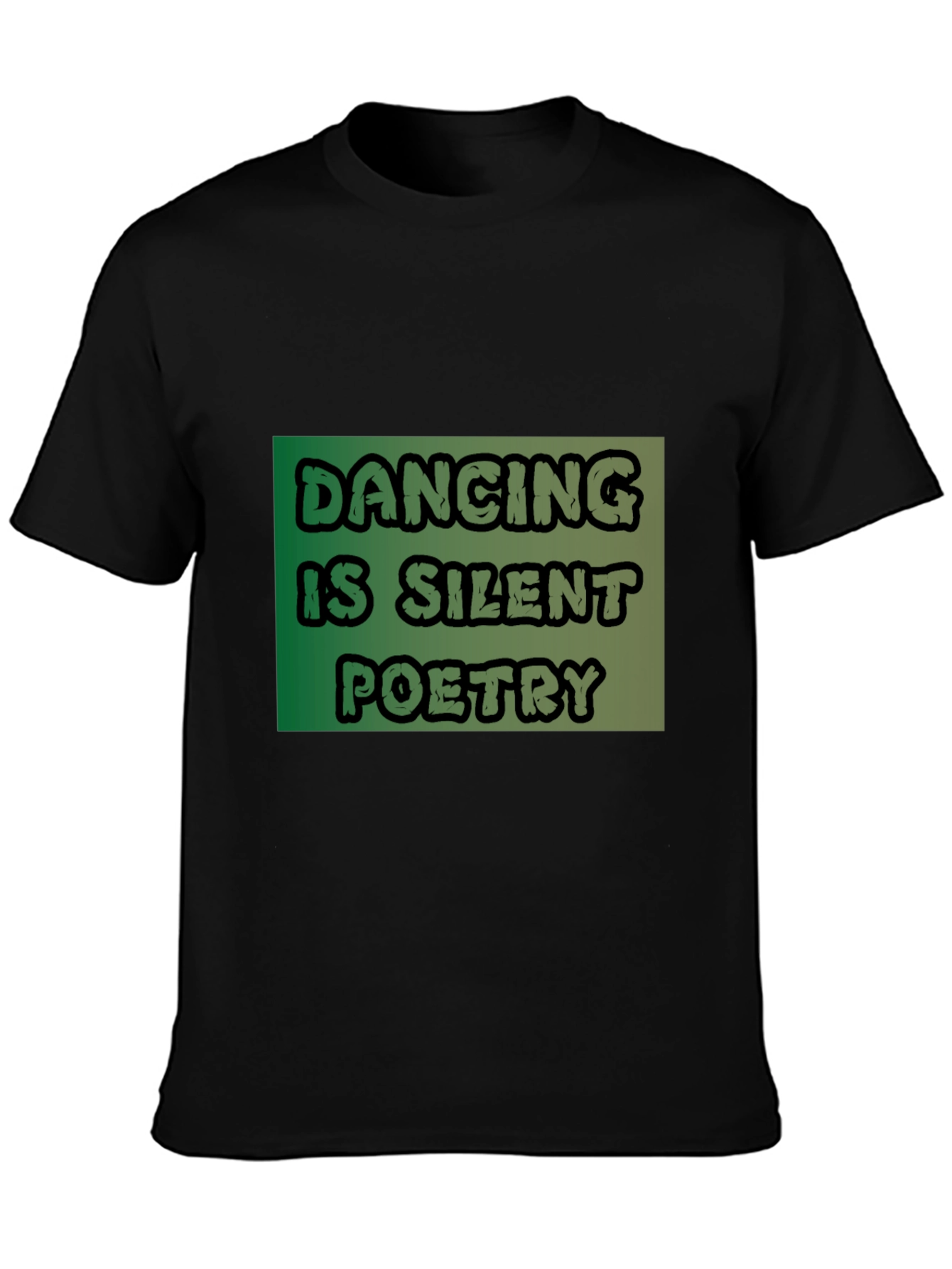 Black Dancing Is Silent Poetry Graphic Tee view 3