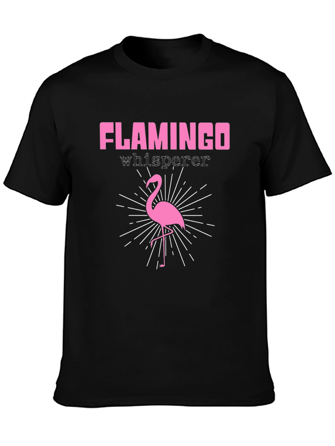 Black Flamingo Whisperer Graphic Tee view 3