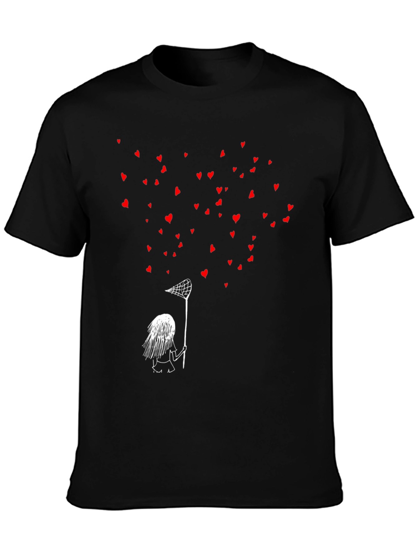 Black Heart Catcher T-Shirt - Express Your Love view 3