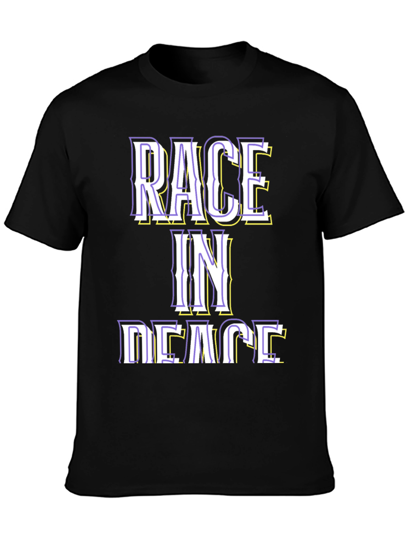 Black Race in Peace Graphic Tee view 3