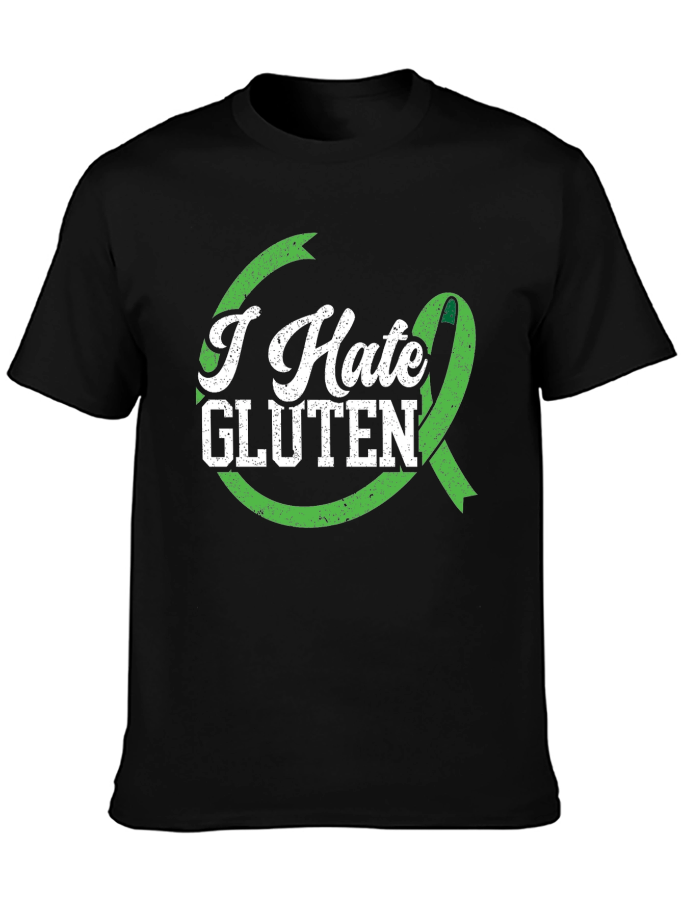 I Hate Gluten Awareness T-Shirt - Black - 3