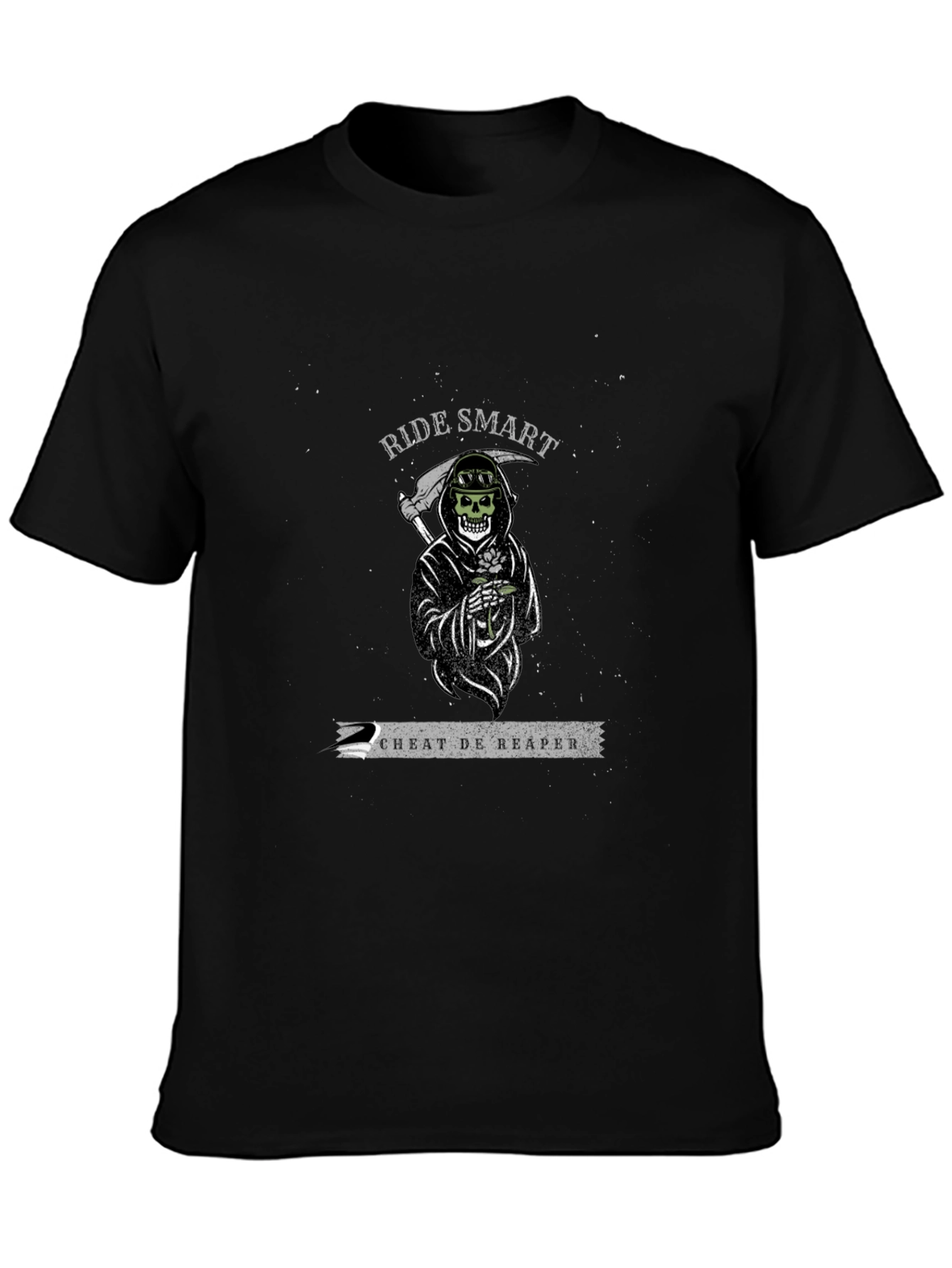 Black Ride Smart Grim Reaper T-Shirt view 3